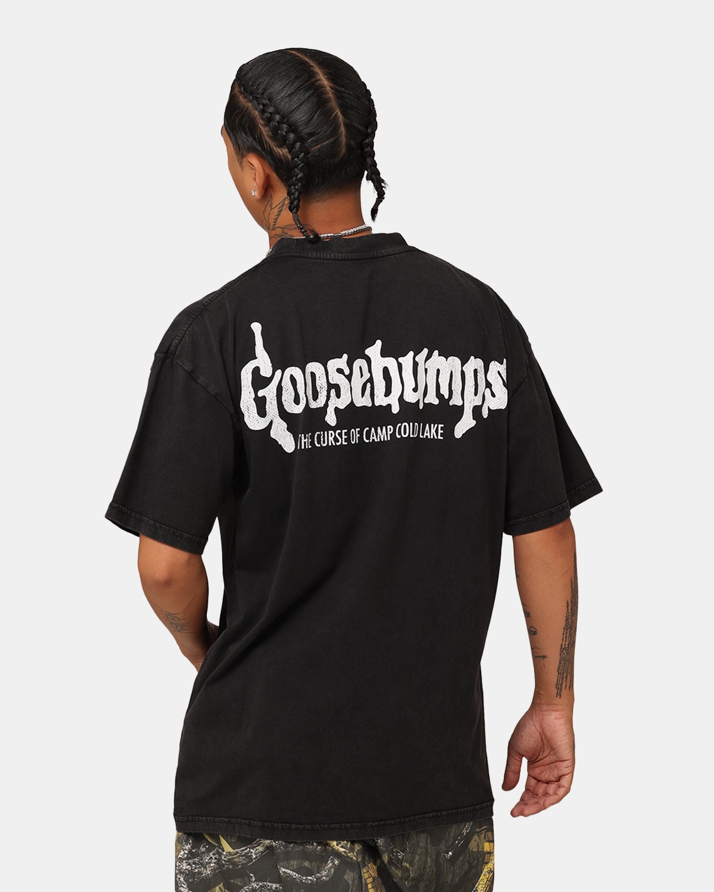 Bound Edges American Thrift X Goosebumps Cold Lake Vintage T-Shirt Black Wash