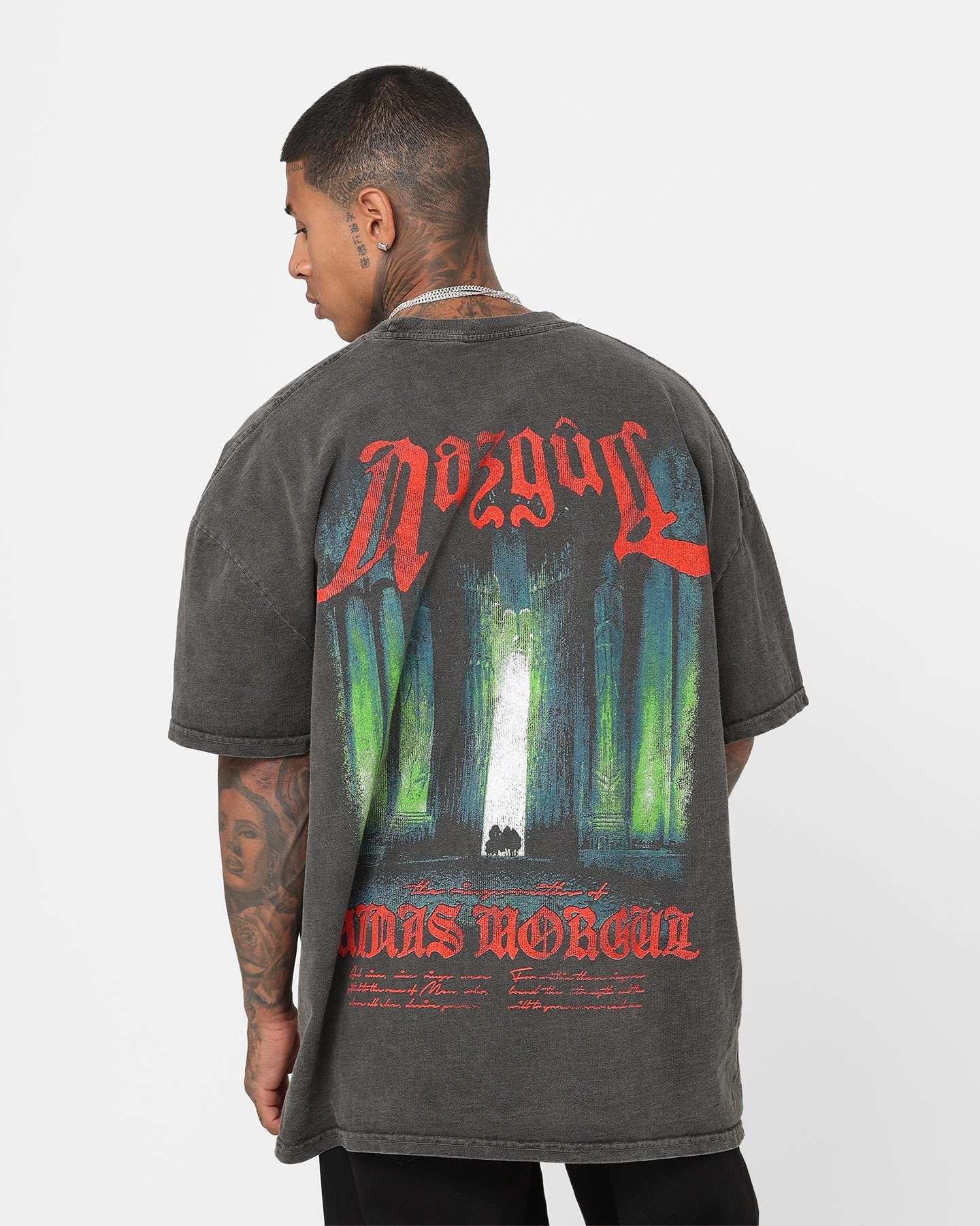 American Thrift X The Lord Of The Rings Nazgul Heavyweight Vintage T-Shirt Black Wash Thermochromic Color Shift Tech