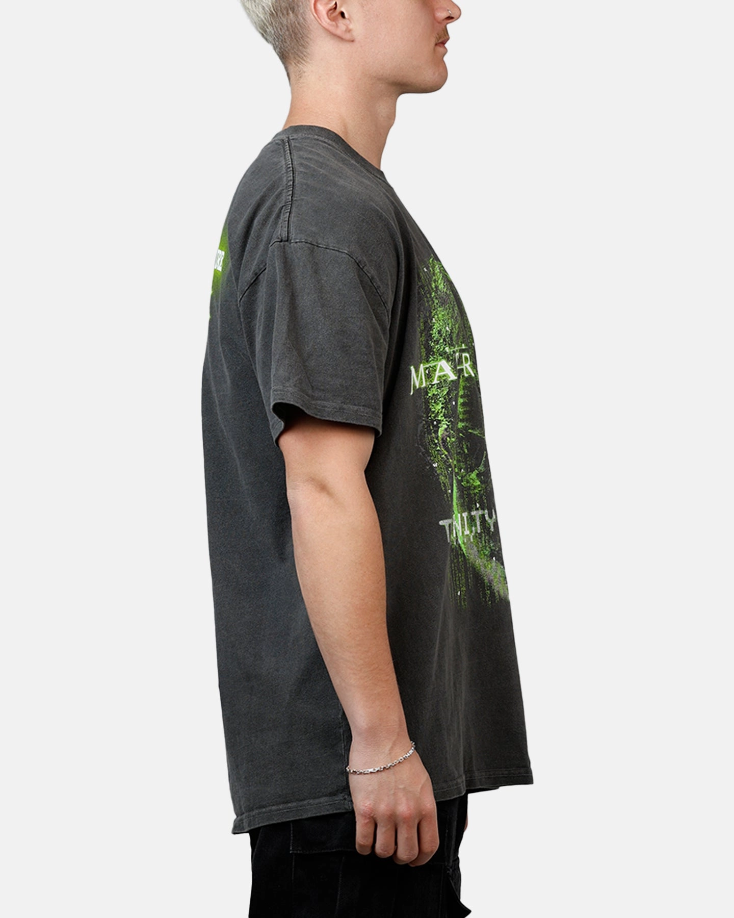 OdorControl WrinkleResistantTextile American Thrift X The Matrix Trinity Heavyweight T-Shirt Black