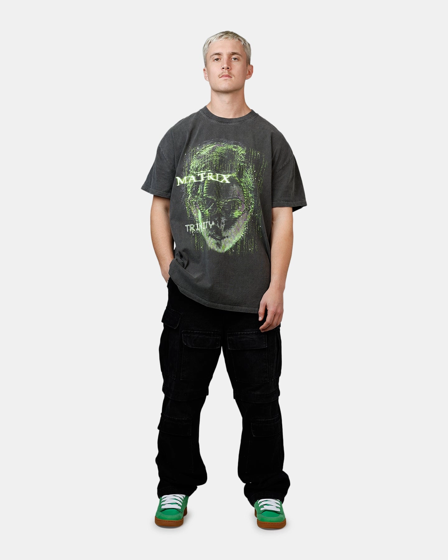 American Thrift X The Matrix Trinity Heavyweight T-Shirt Black High Thread Count Cotton