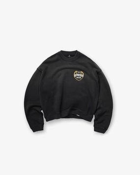 Angel Border Sweater - Stained Black Soft Material