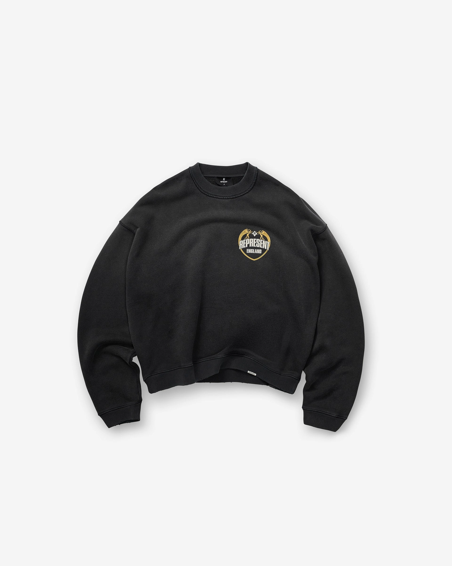 Angel Border Sweater - Stained Black Soft Material