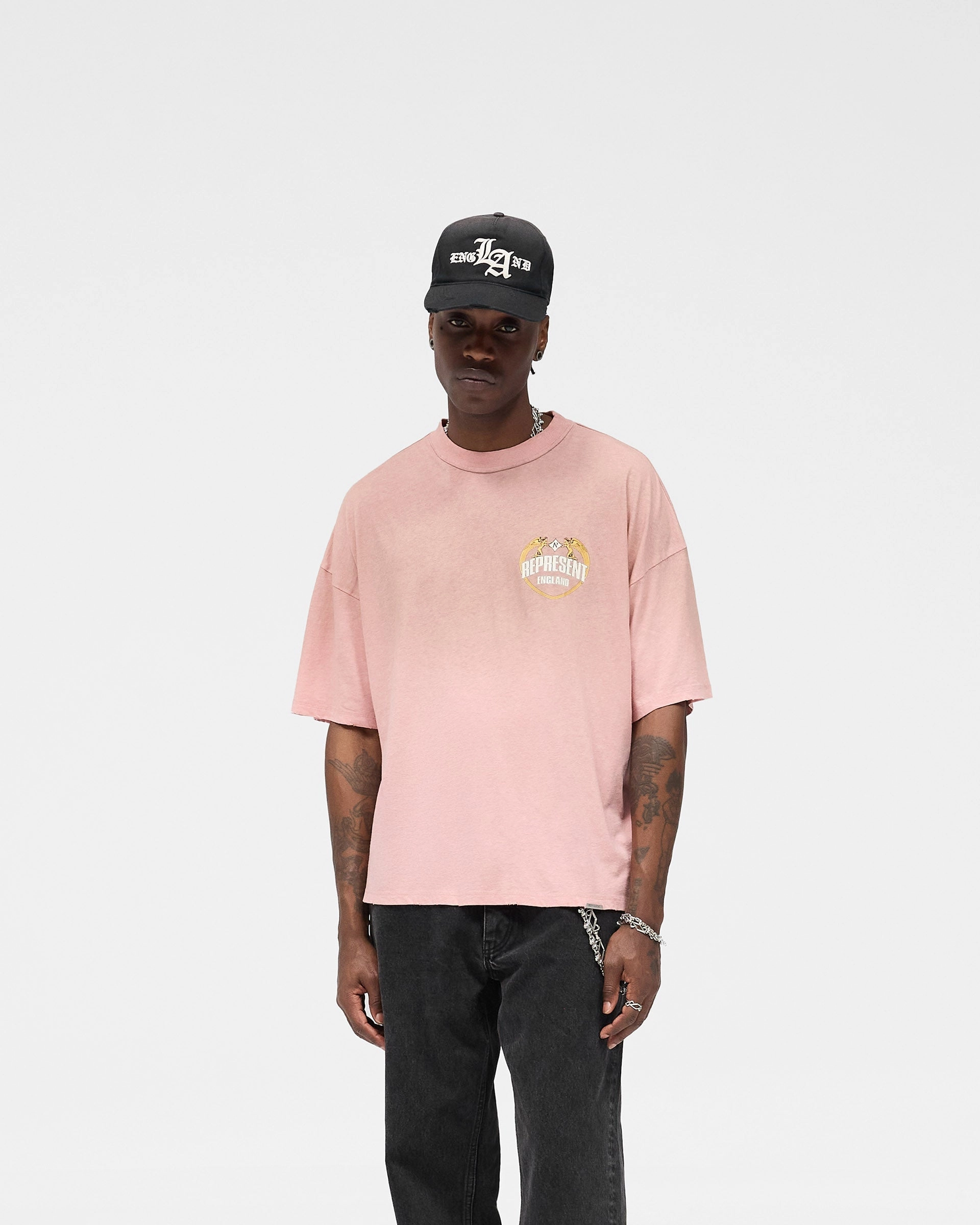 Angel Border T-Shirt - Quartz ZeroDistressFinish