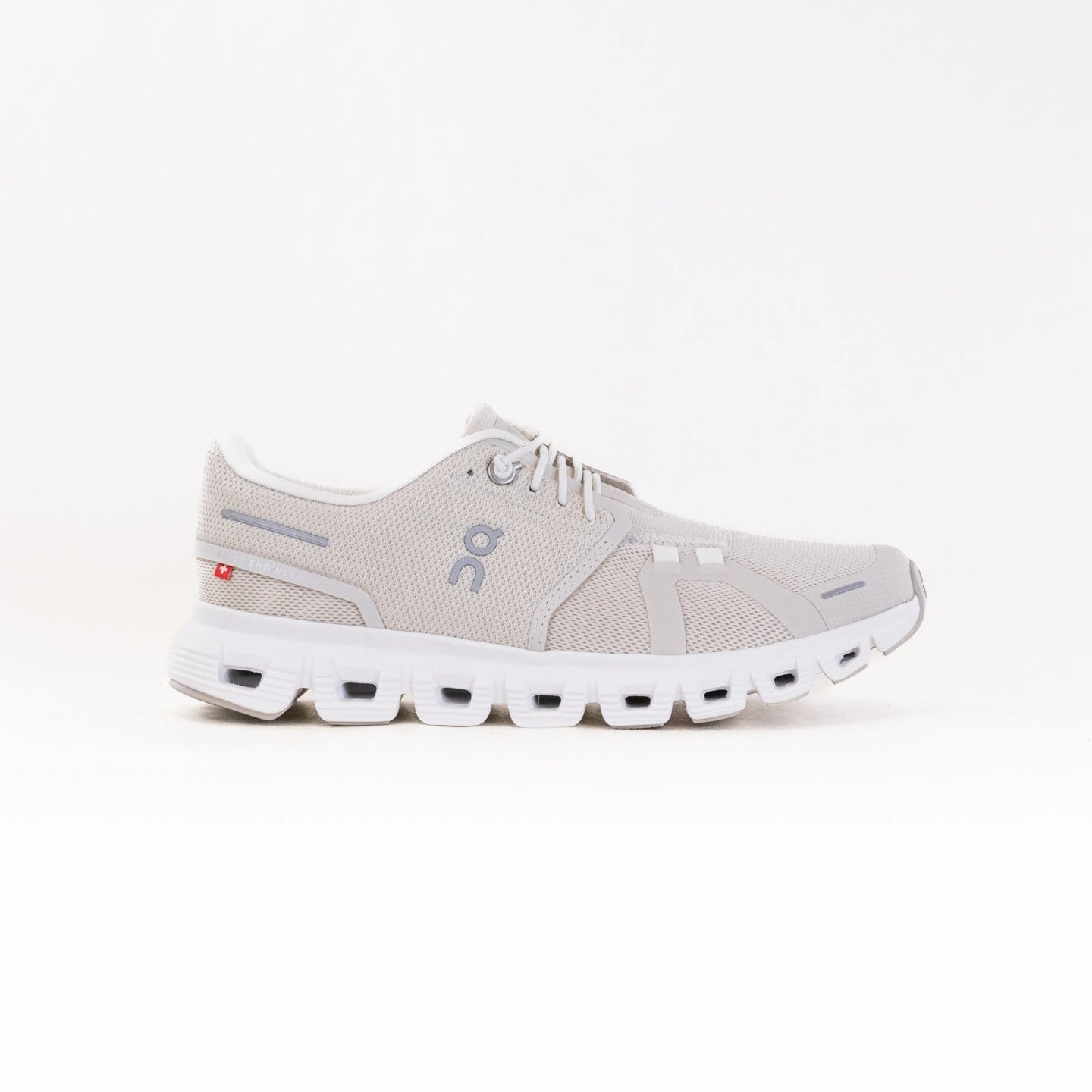 Running Companion On Cloud 6 (Women's) - Pearl/White