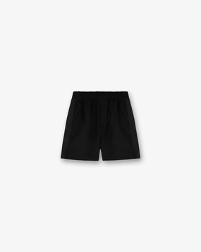 Knitted Panel Short - Black overalls Hassle free maintenance