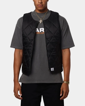 Carre Quilted Vest Black Eco Friendly Dye