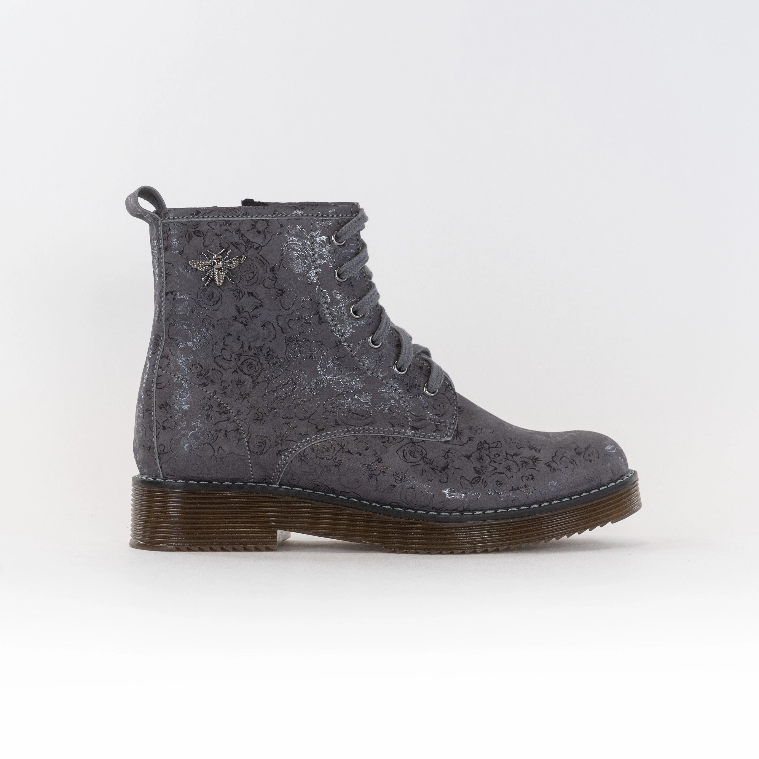 V Italia 732-B94 (Women's) - Grey Floral Leather Cool Thermal Core Outdoor Explorer