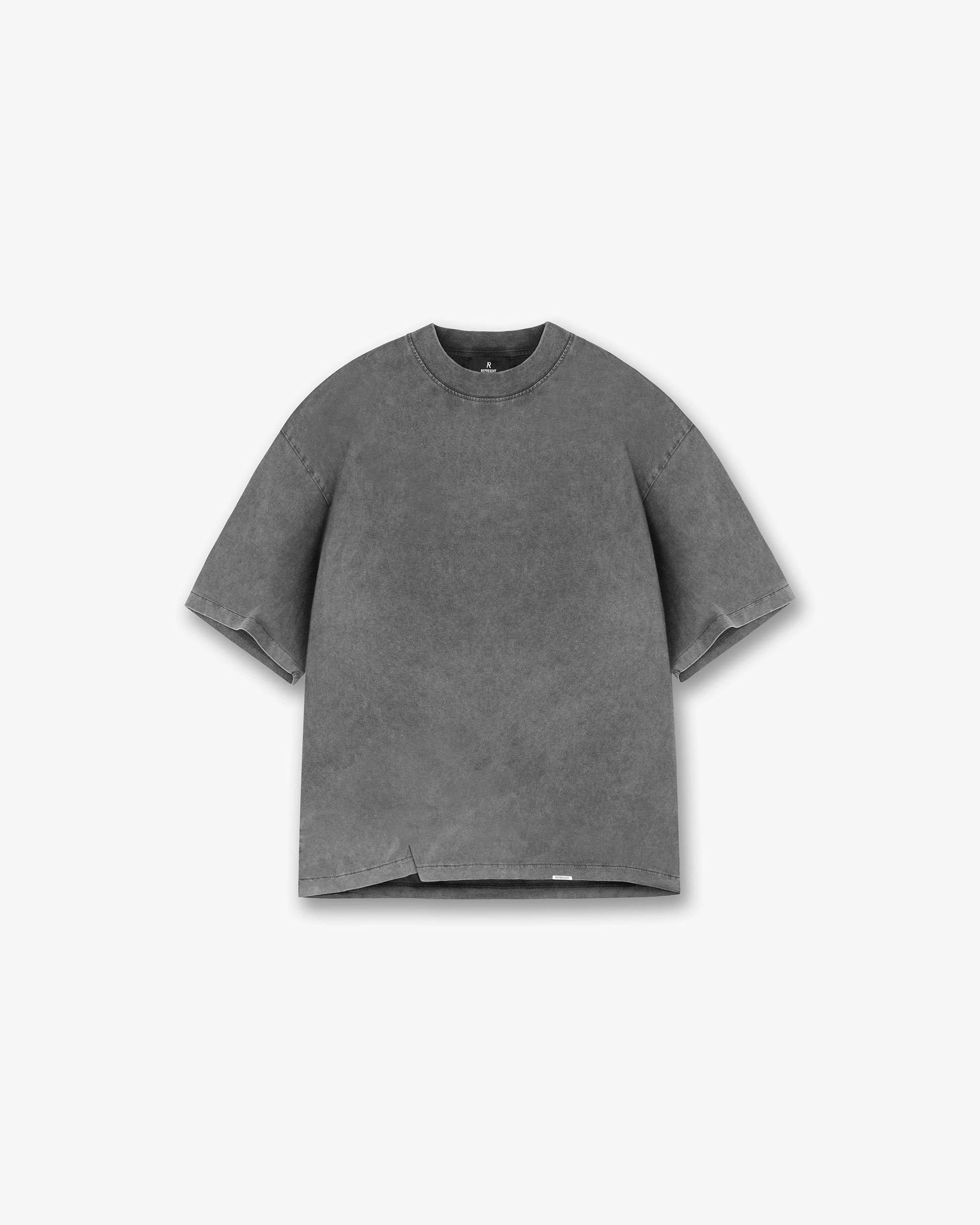 Initial Boxy T-Shirt - Vintage Grey color blocking