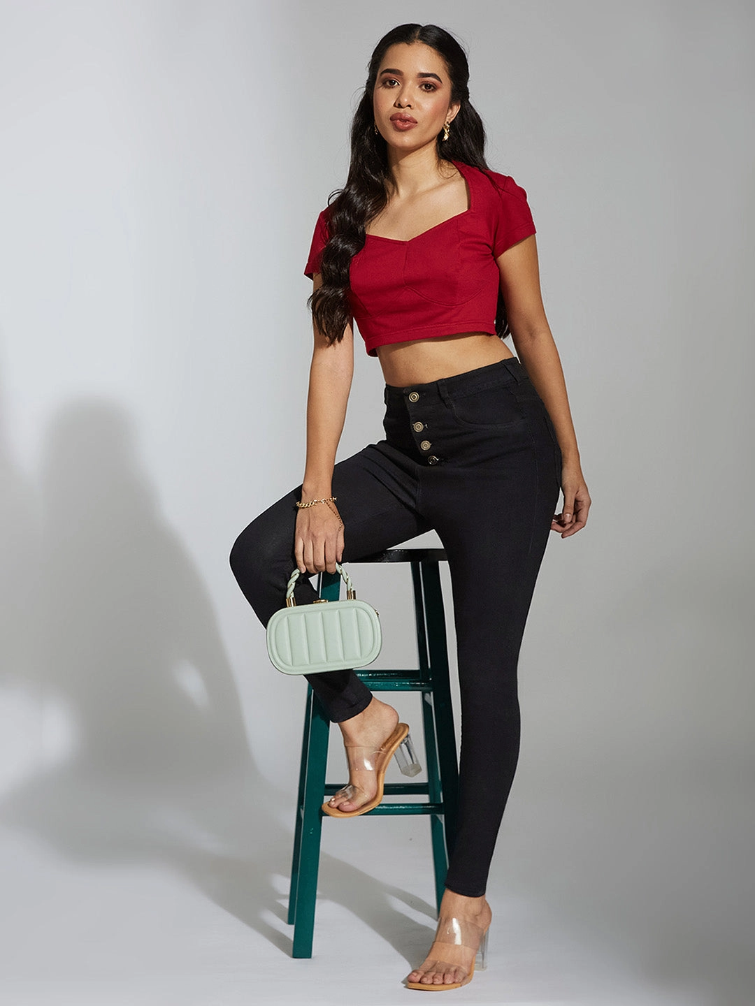 Everyday Fashion Lover 24/7 Comfort Black Skinny-Fit High-Rise Stretchable Denim Jeans