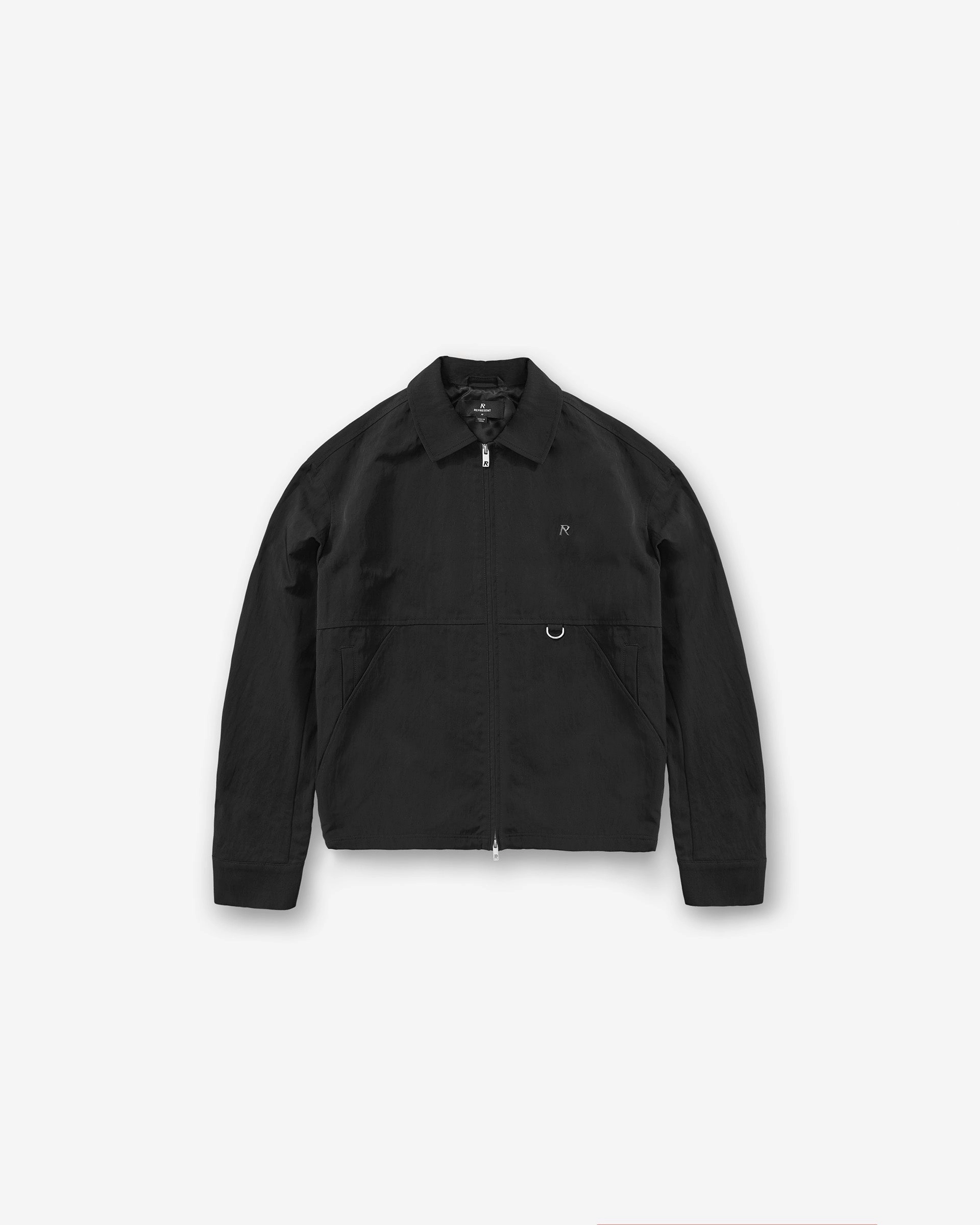 Gift Idea Sustainable Manufacturing Process Nylon Overshirt - Jet Black