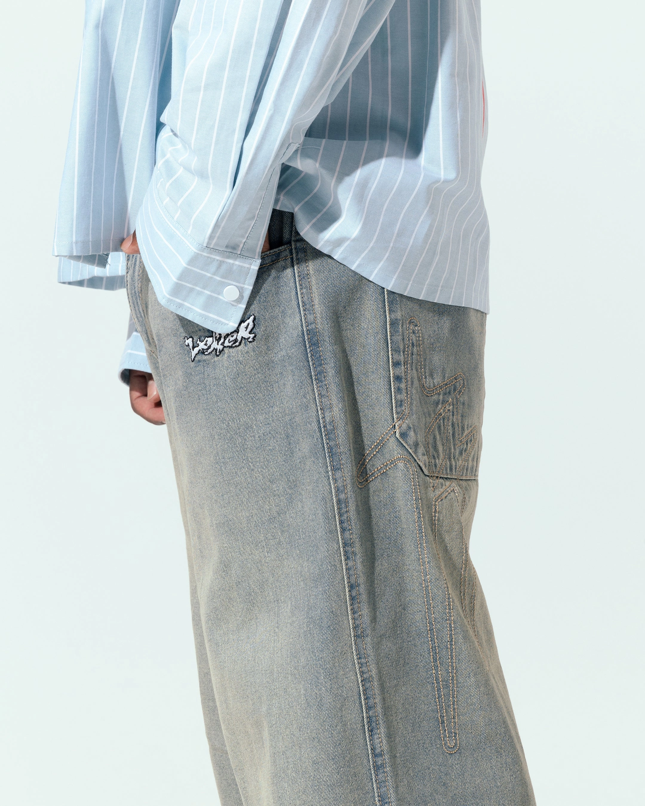 Loiter Star Born Jeans Washed Blue Feminine Fit Non Restrictive Fit