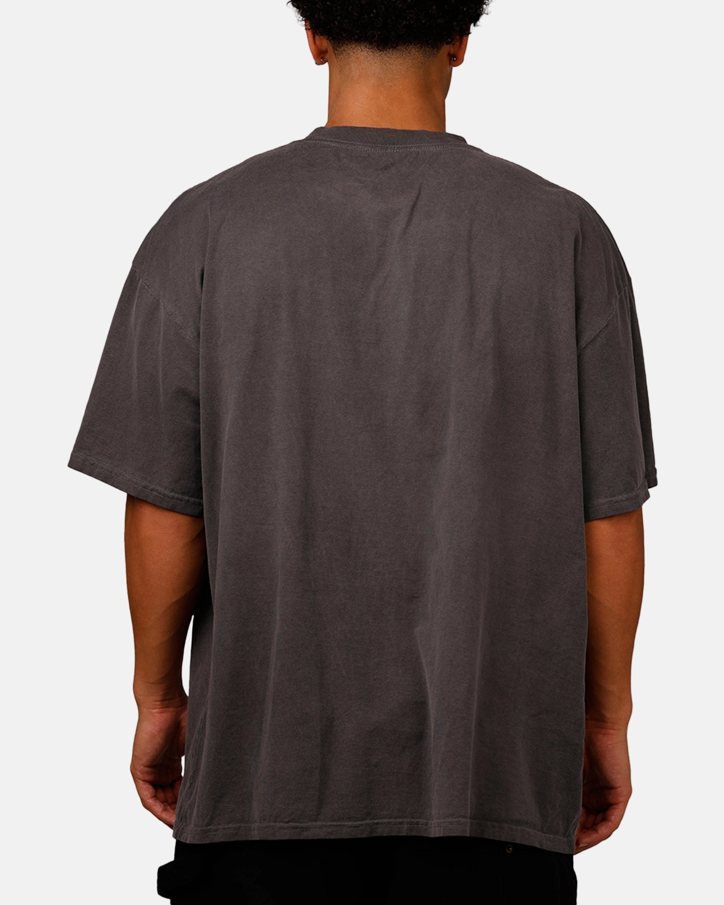 Flexible Knit Fabric Loiter Rip N Dip T-Shirt Charcoal