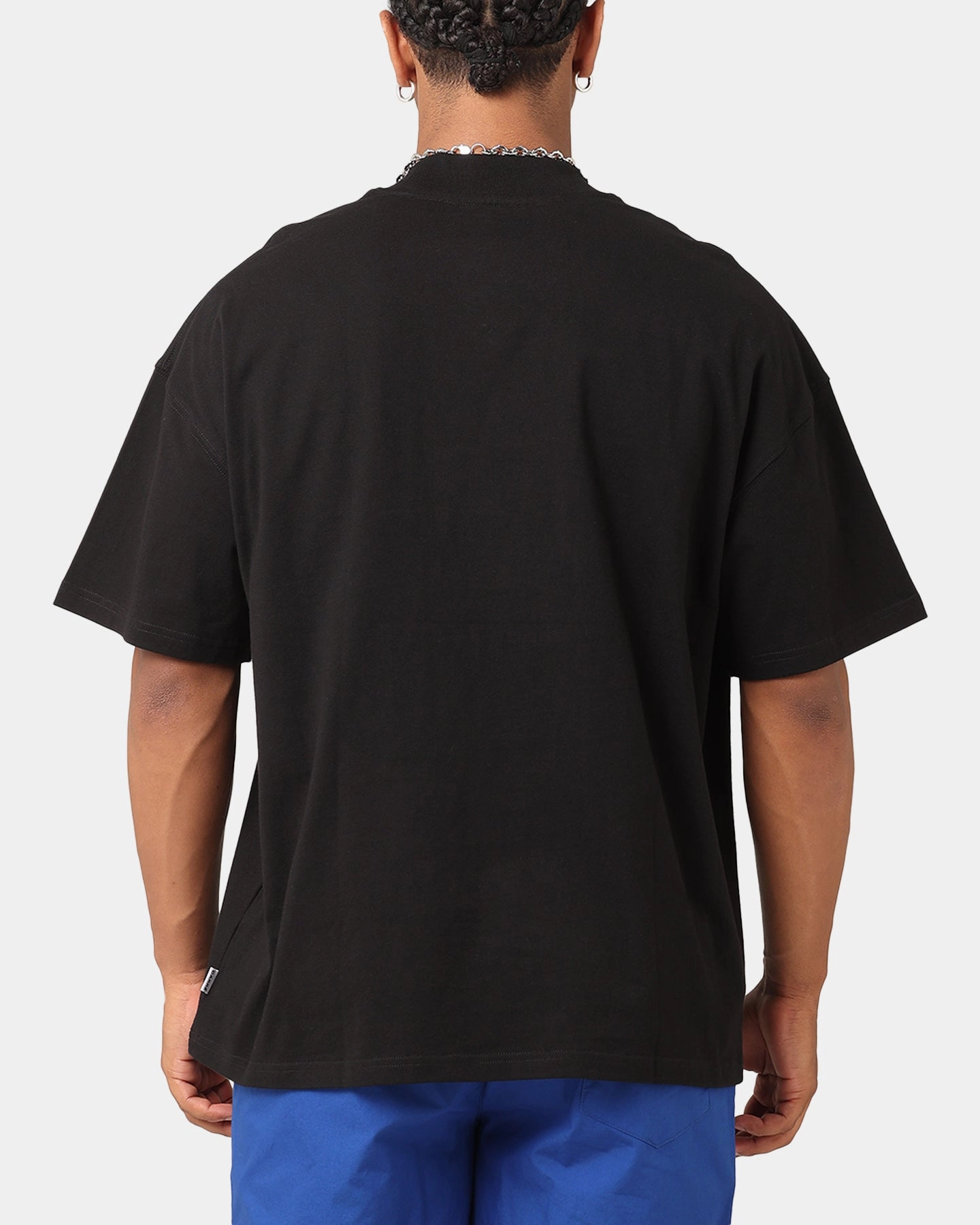 Carre International T-Shirt Black RibbedTrims Athletic Wear