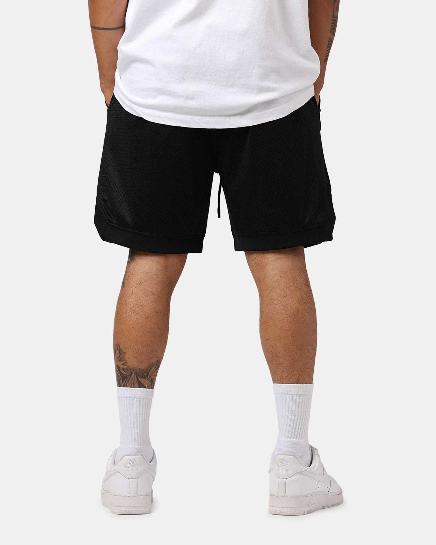 Cozy Fit Hidden Zip Pockets The Anti Order A Logo Basketball Shorts Black