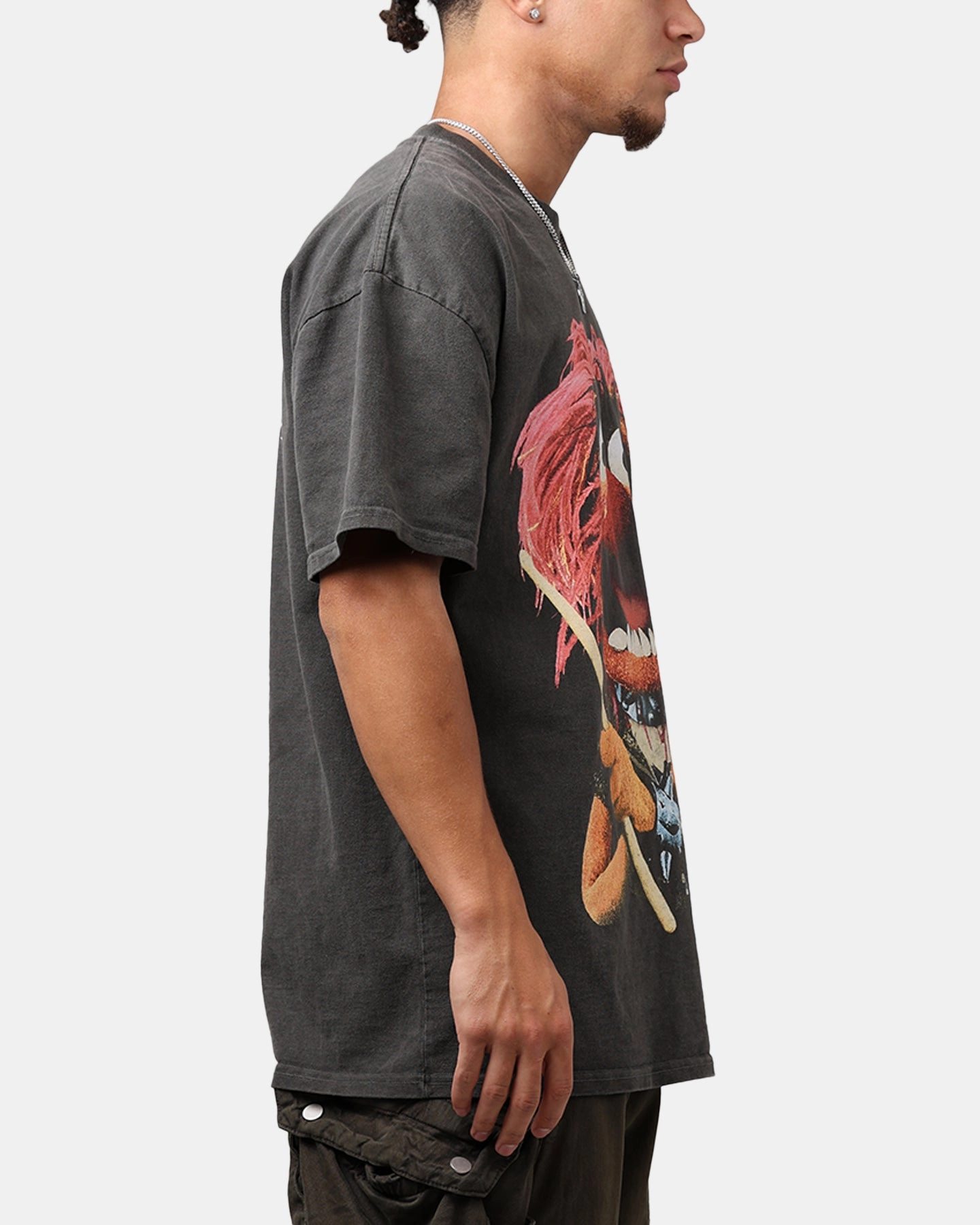 Odor Resistant Quick-Dry Fabric American Thrift Disney The Muppets Animal Heavyweight T-Shirt Black Wash