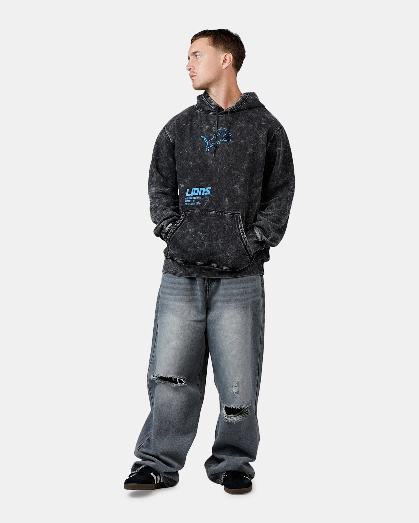 Summer Blouse New Era Detroit Lions Sport Night Hoodie Official Team Color