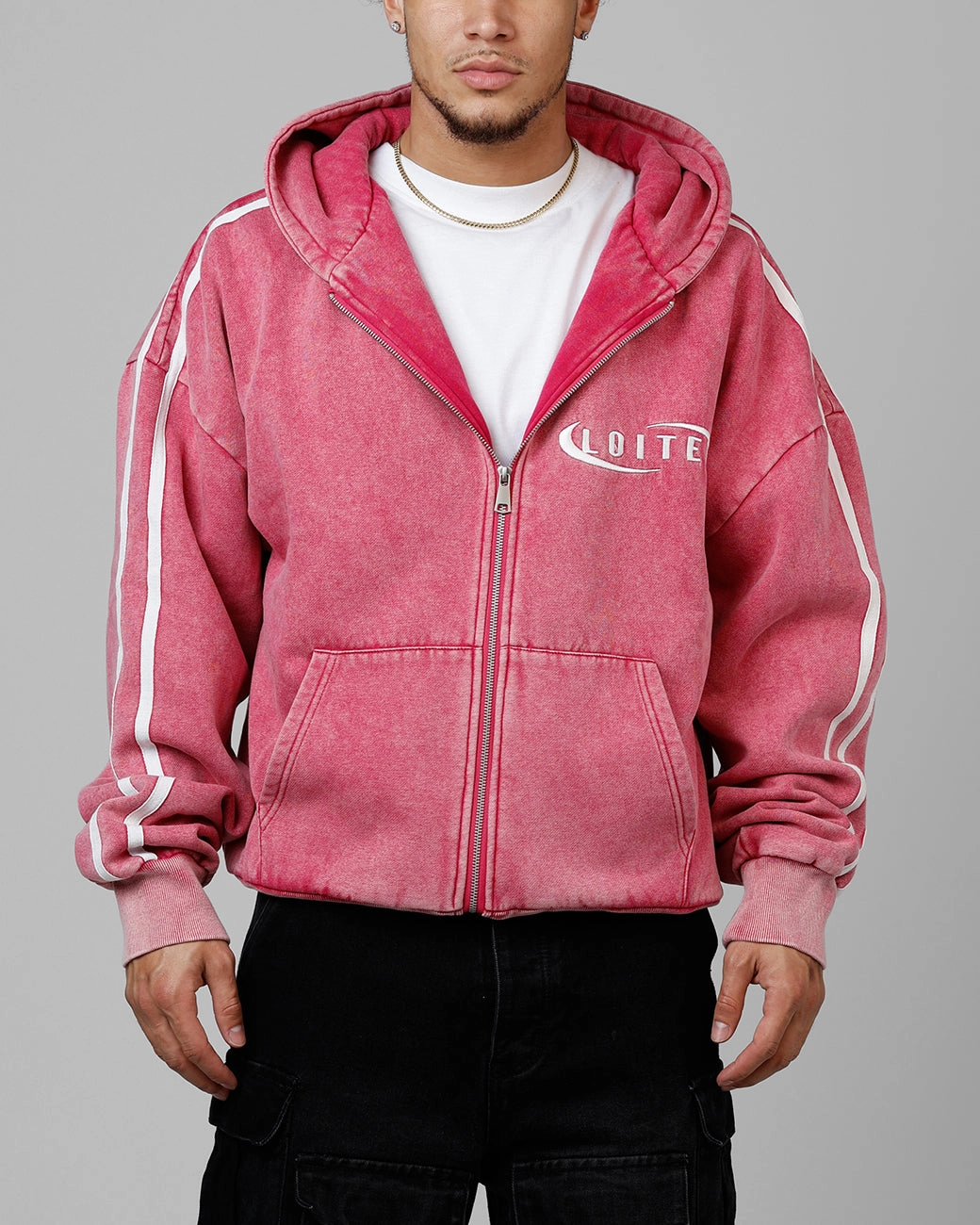 Loiter Night Vision Hoodie Washed Purple Comfy Style