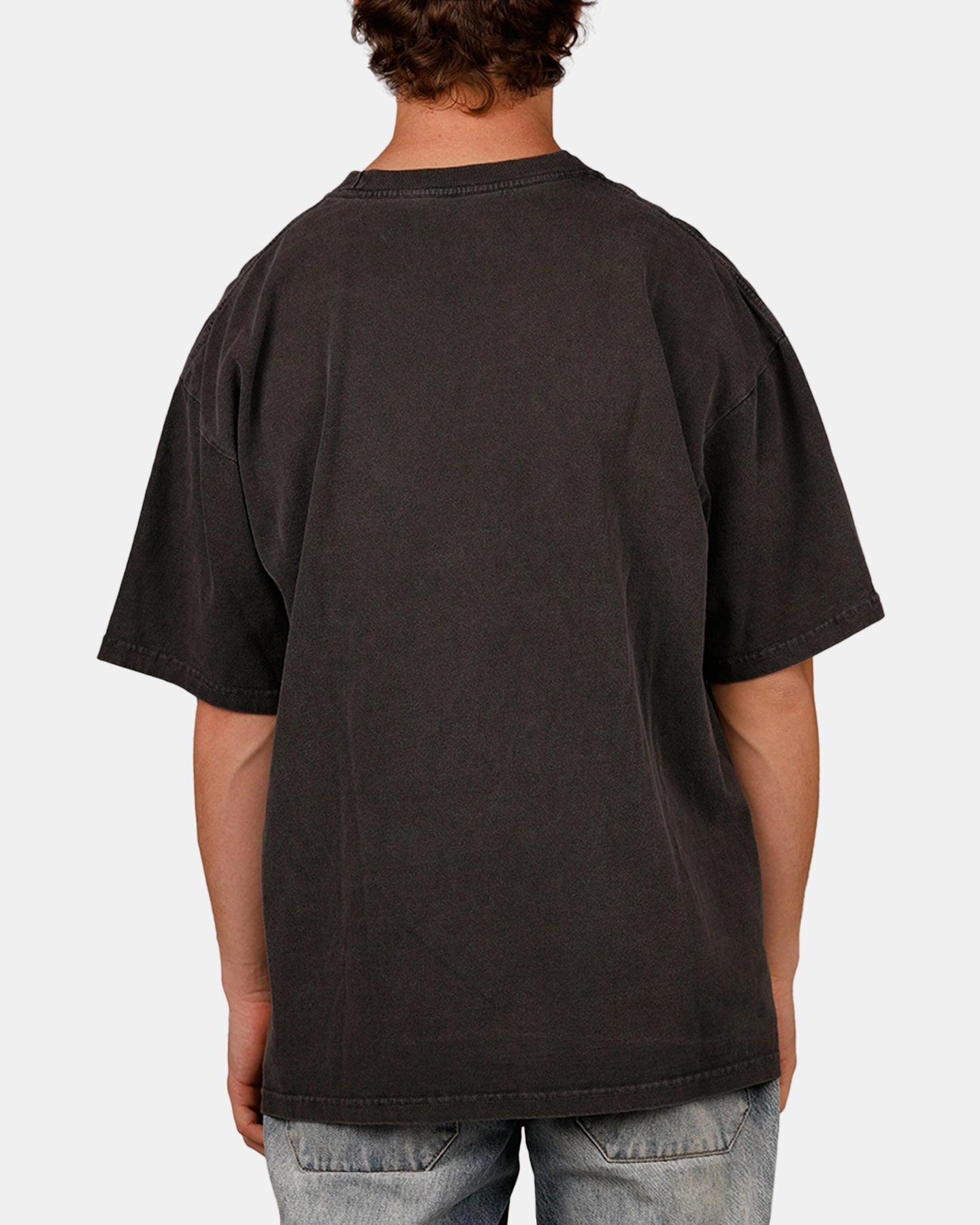 Smooth Seam Transition NonRestrictiveCollar Culture Kings Demolition T-Shirt Black Wash