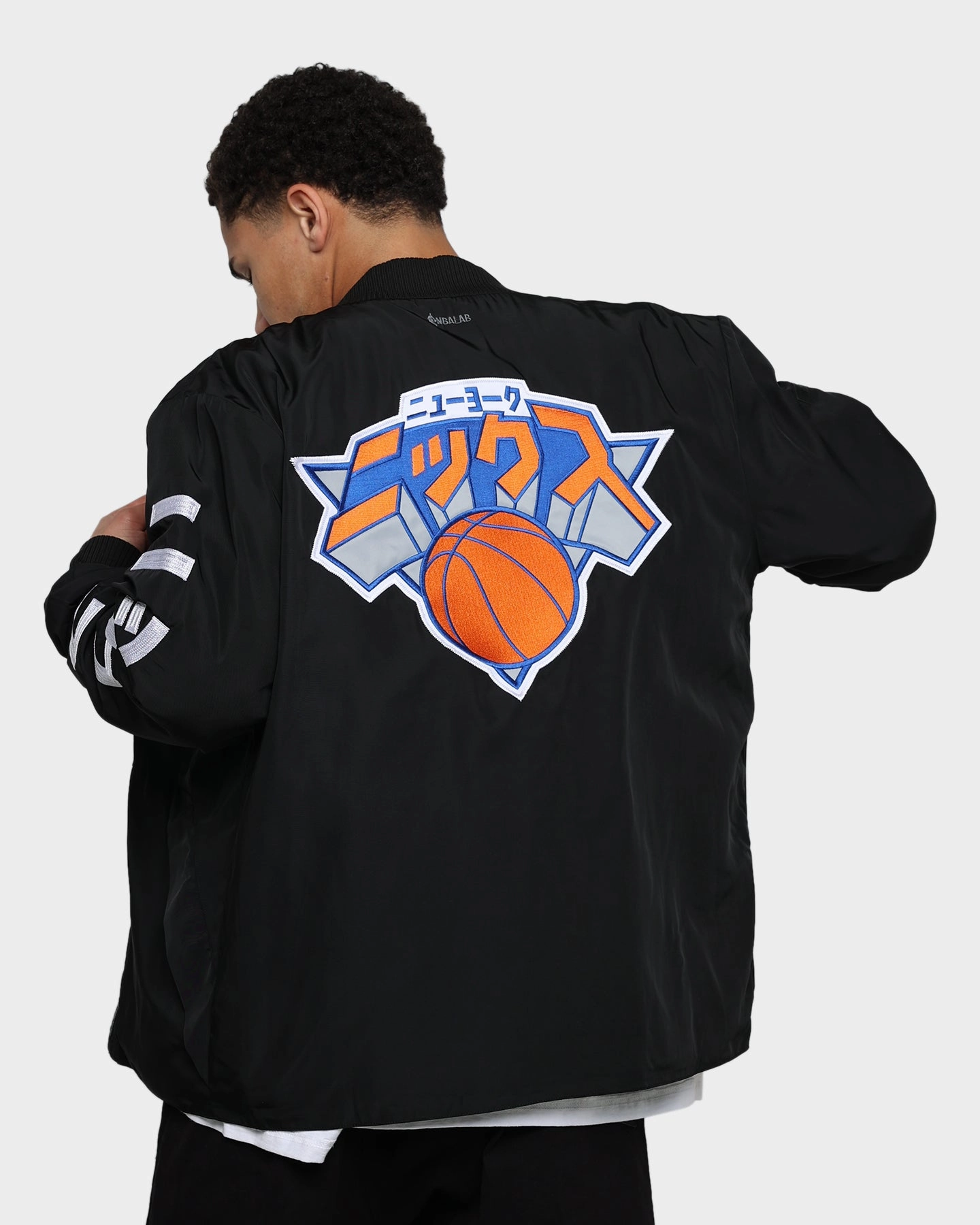 Poly Blend One Color Hyperfly X NBA New York Knicks Katakana Kimono Black
