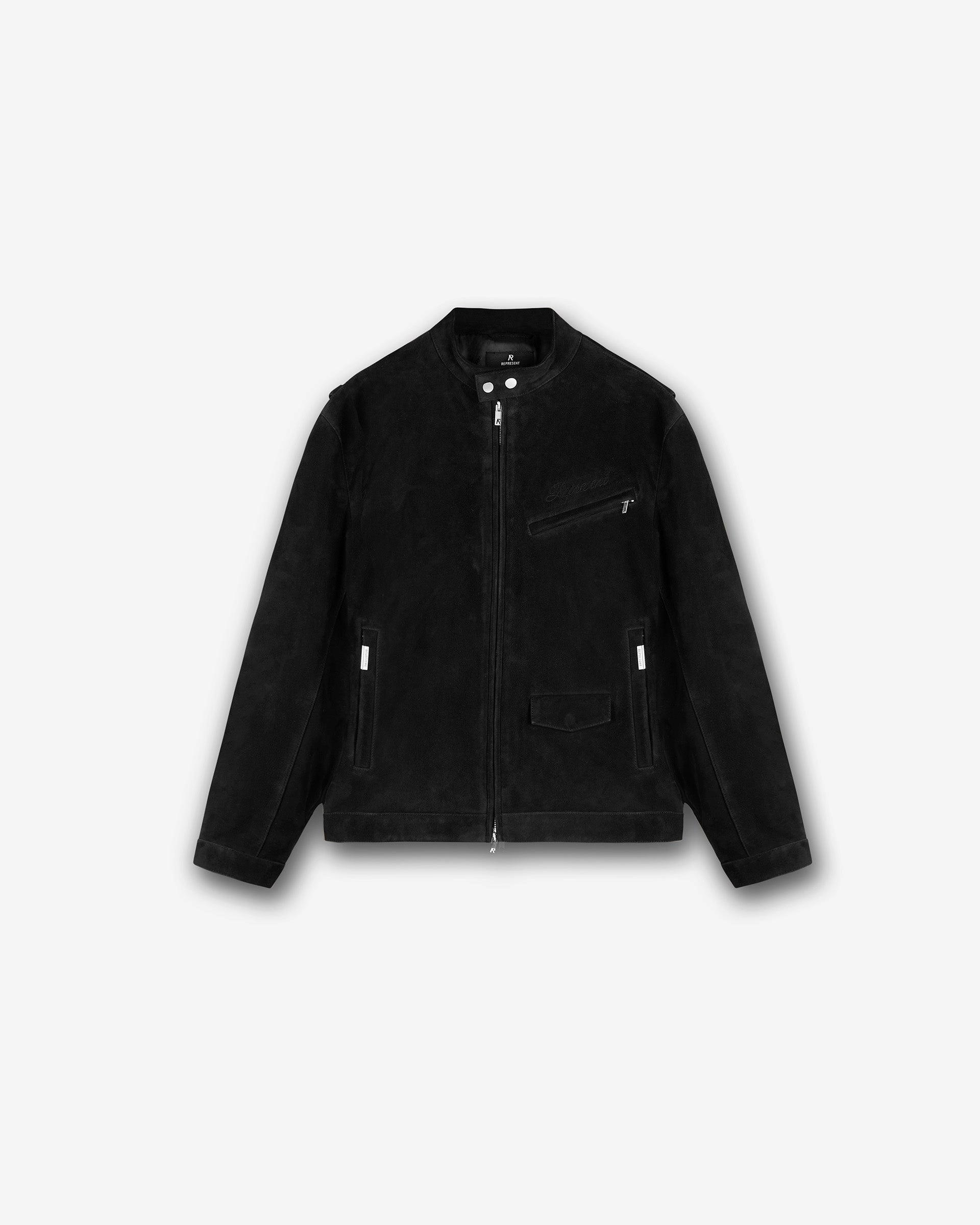 Overdrive Suede Jacket - Jet Black Modular Attachment Loops