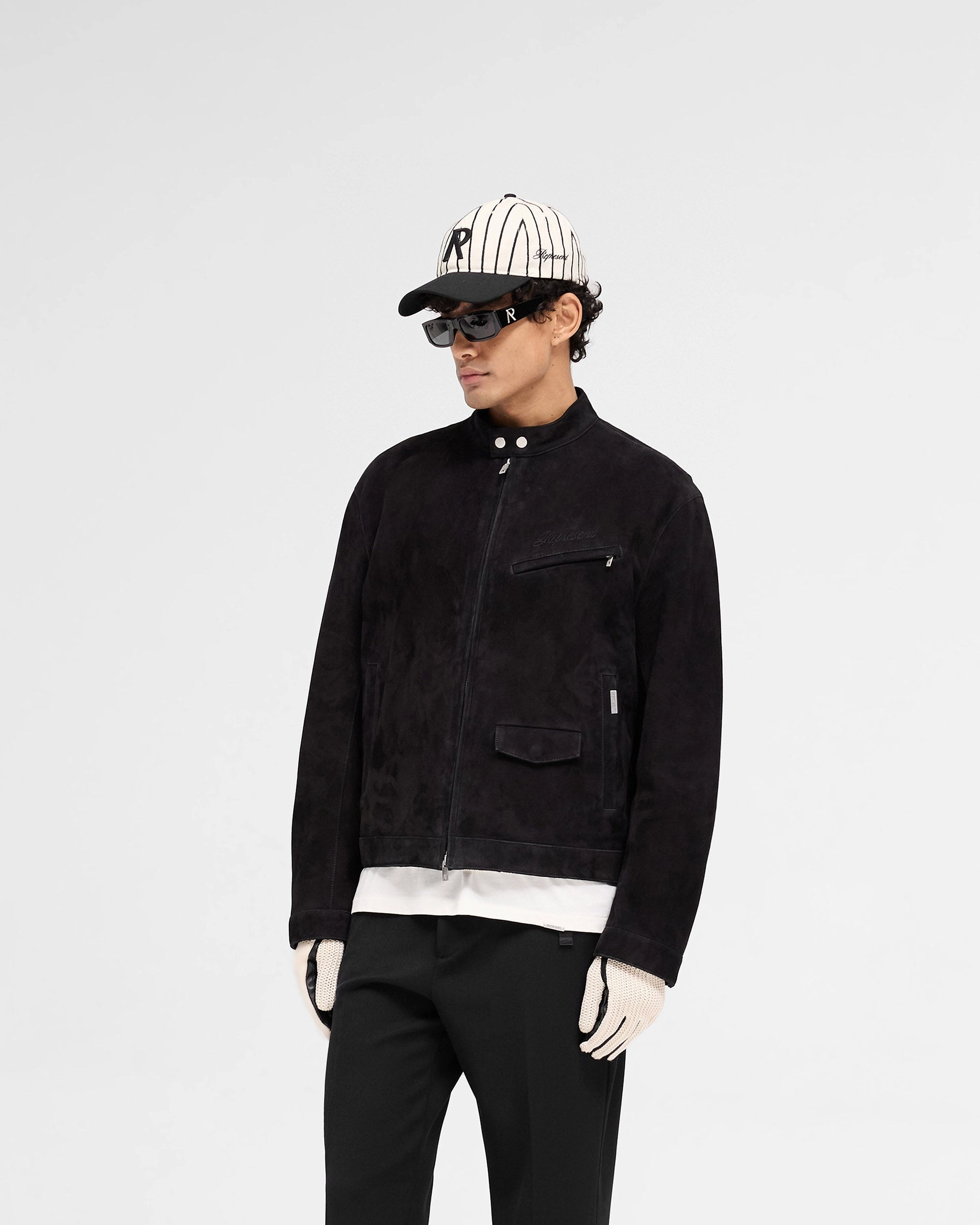 Overdrive Suede Jacket - Jet Black Easy Layering Easy Care Finish