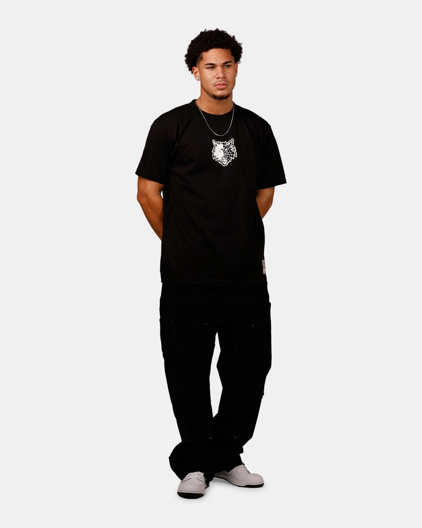 Mitchell & Ness Minnesota Timberwolves Web T-Shirt Black Sustainable Manufacturing Process