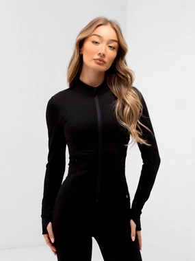 Apex Pro Full Zip Jacket - Black Wind Blocking Fabric