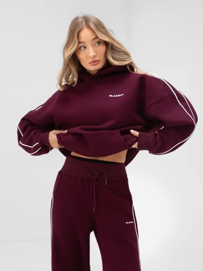 Apex Pro Oversized Hoodie - Deep Burgundy Cozy Material