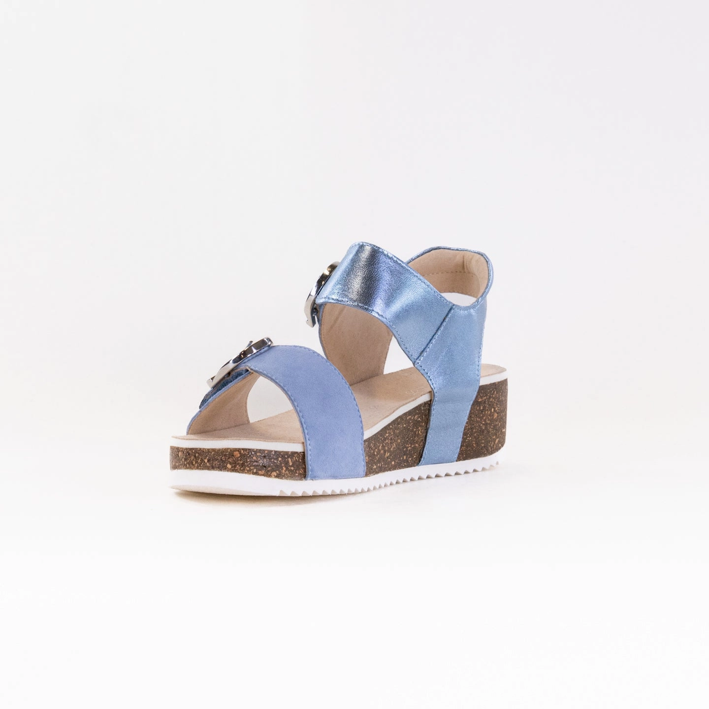 Heel Cushioning Trendy Shoes ARA Norderney (Women's) - Azure Blue Suede