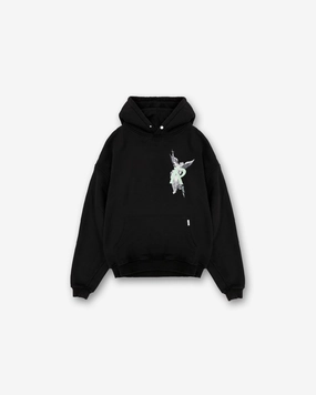 Archangel Initial Hoodie - Jet Black Stretchable Waist Young Professional