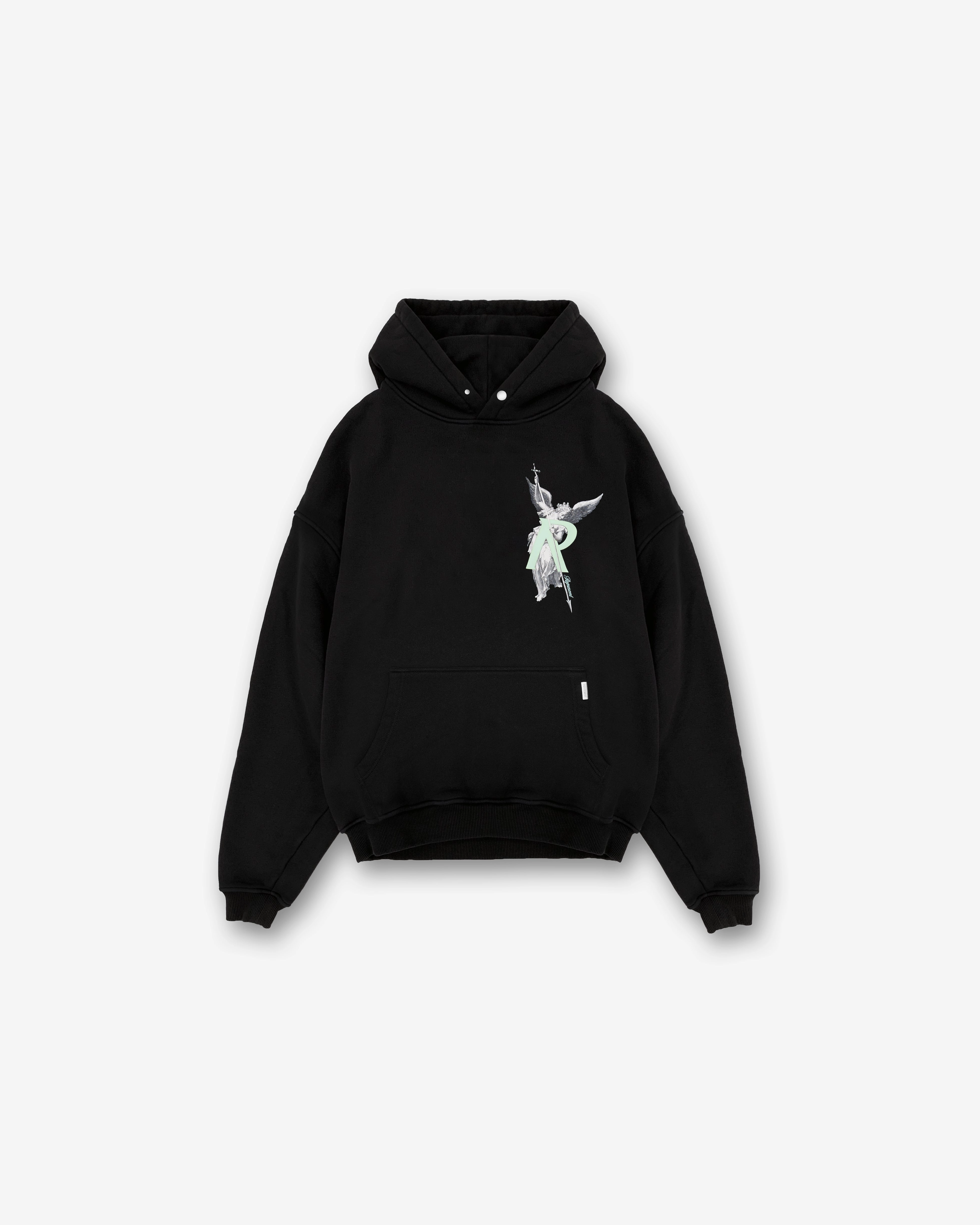 Archangel Initial Hoodie - Jet Black Stretchable Waist Young Professional