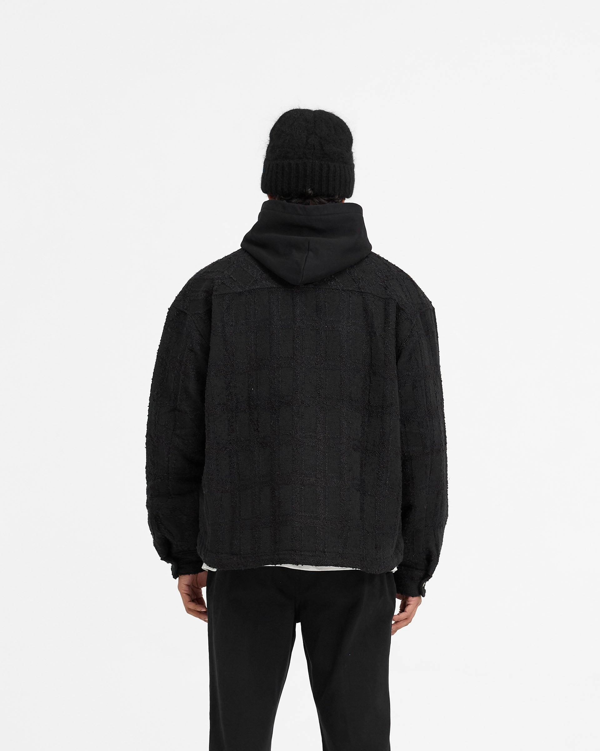 Wadded Overshirt - Black Simple Comfort