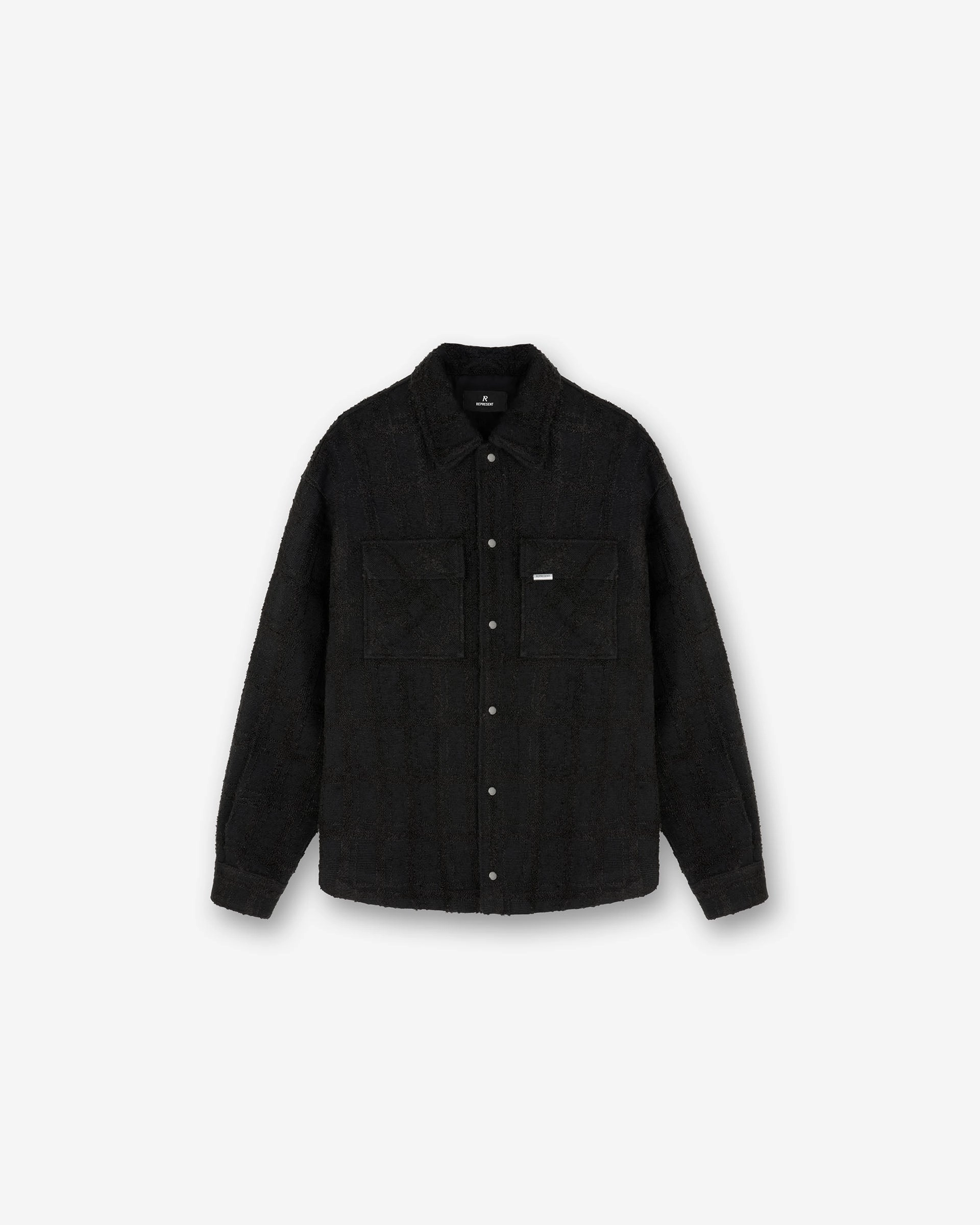 Wadded Overshirt - Black Premium Fabric