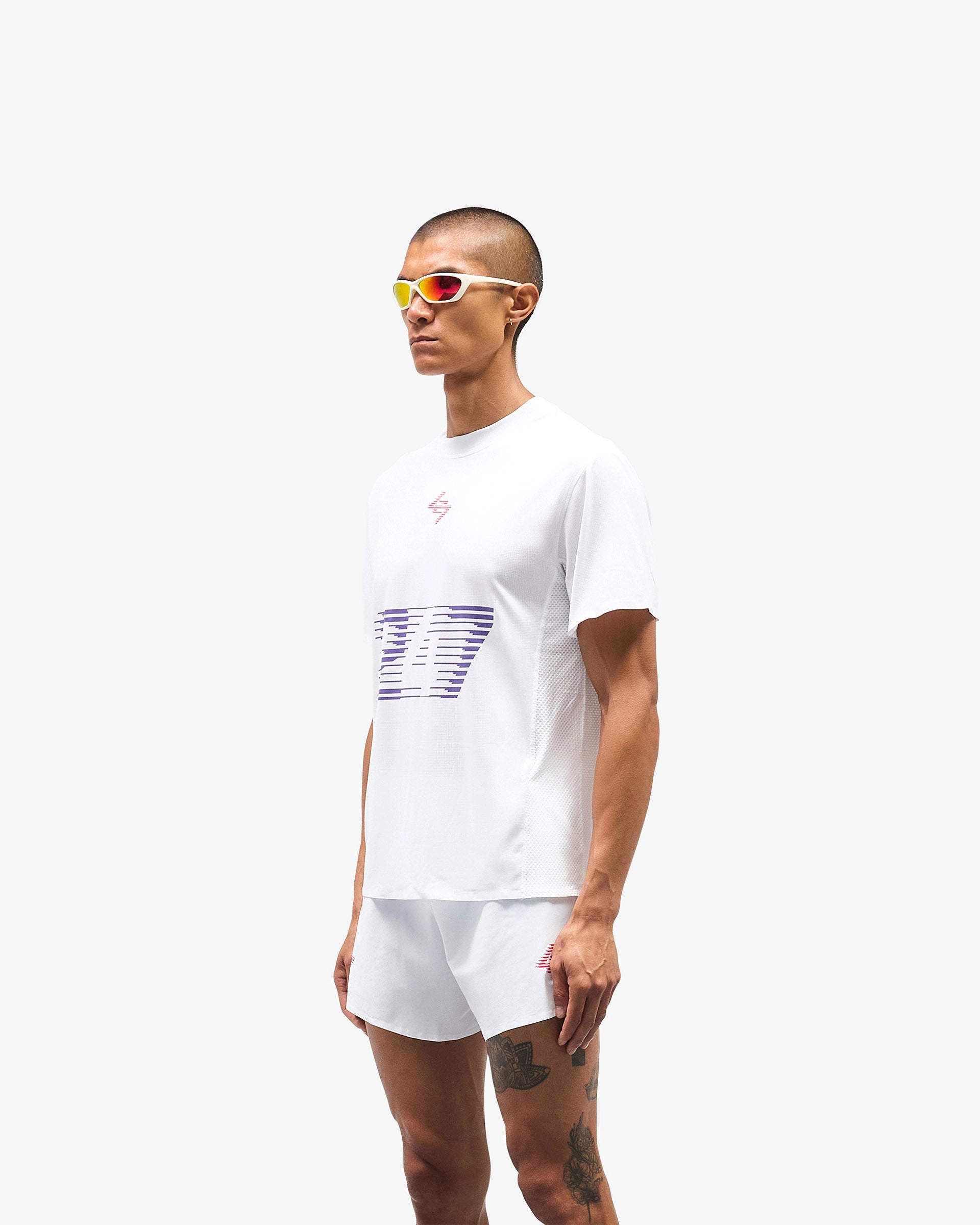 247 Race Marathon T-Shirt - White Non Irritating Collar