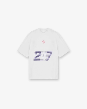 247 Race Marathon T-Shirt - White Sun Protection Everyday Look Wear