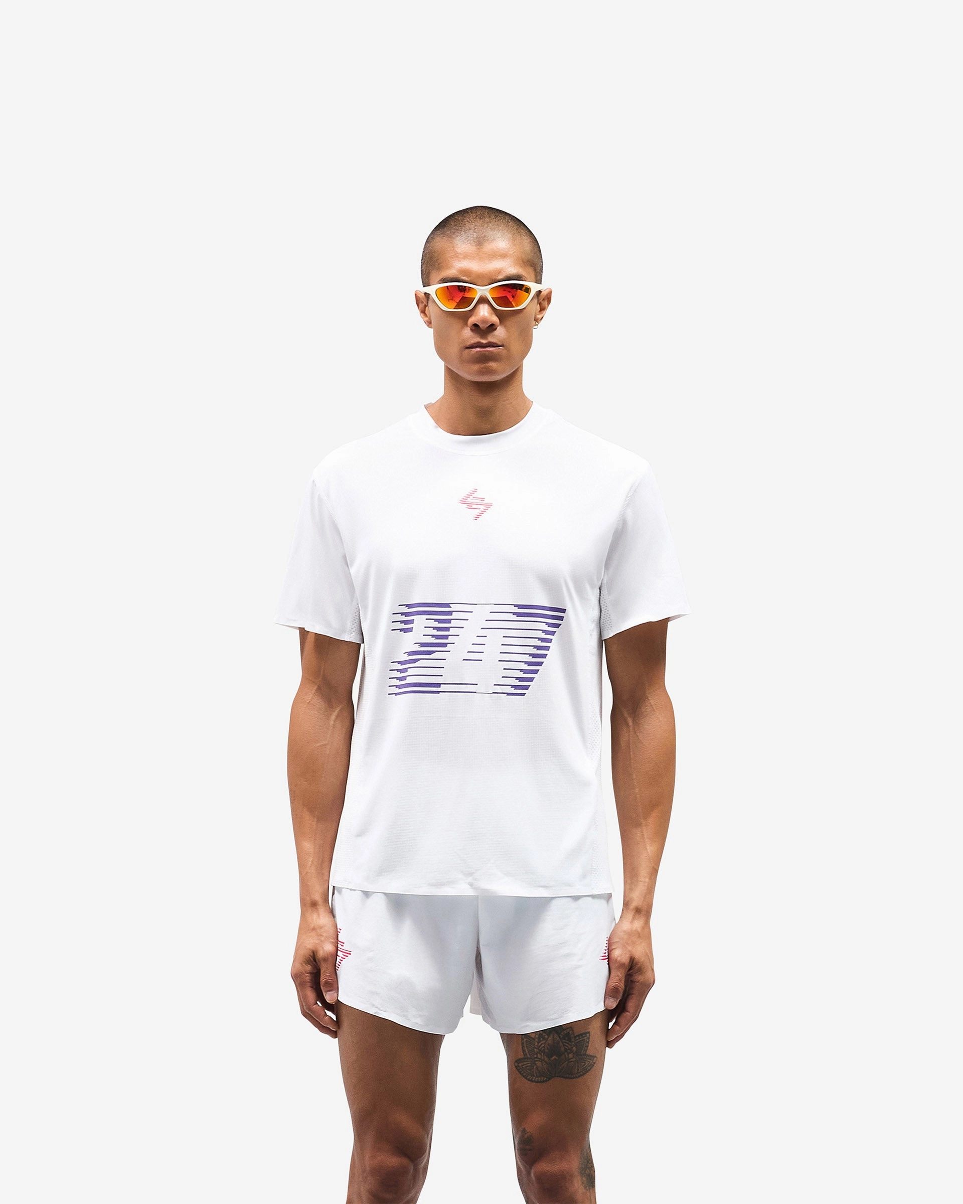 Comfortable All Day Wear 247 Race Marathon T-Shirt - White