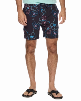 Minimalist Style AUBURNDALE TROPICAL PRINT SWIM SHORT - 6.5?? INSEAM