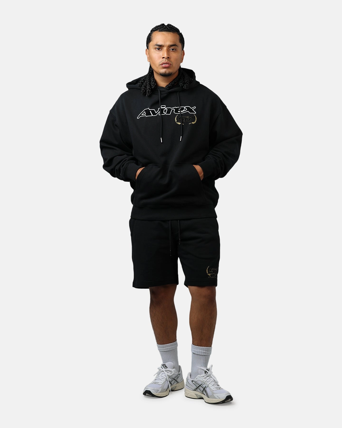 Torsion Support Structure Avirex Gold Hoodie Black/Gold