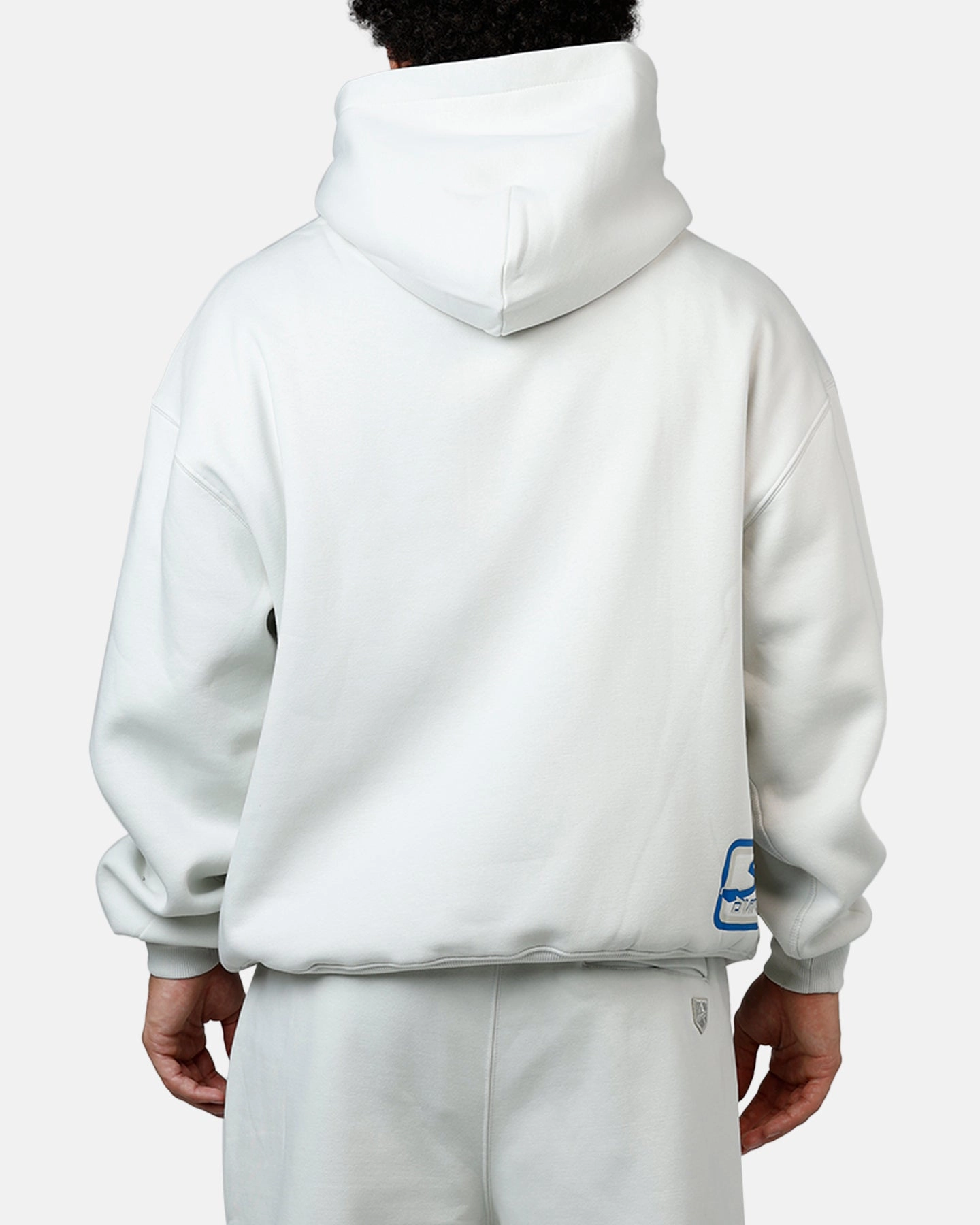 LayeredNeckline Interlock Weave Avirex Spider Racer Hoodie Grey