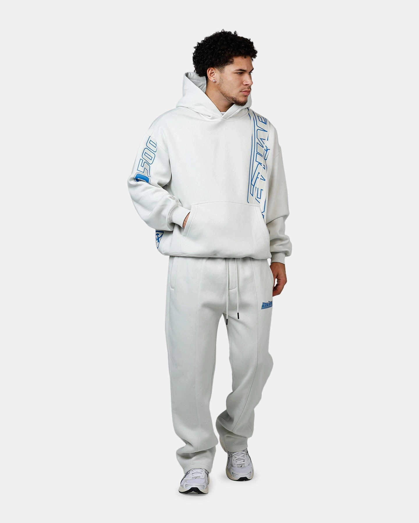 Avirex Spider Racer Hoodie Grey DropShoulder WrinkleResistant Cloth