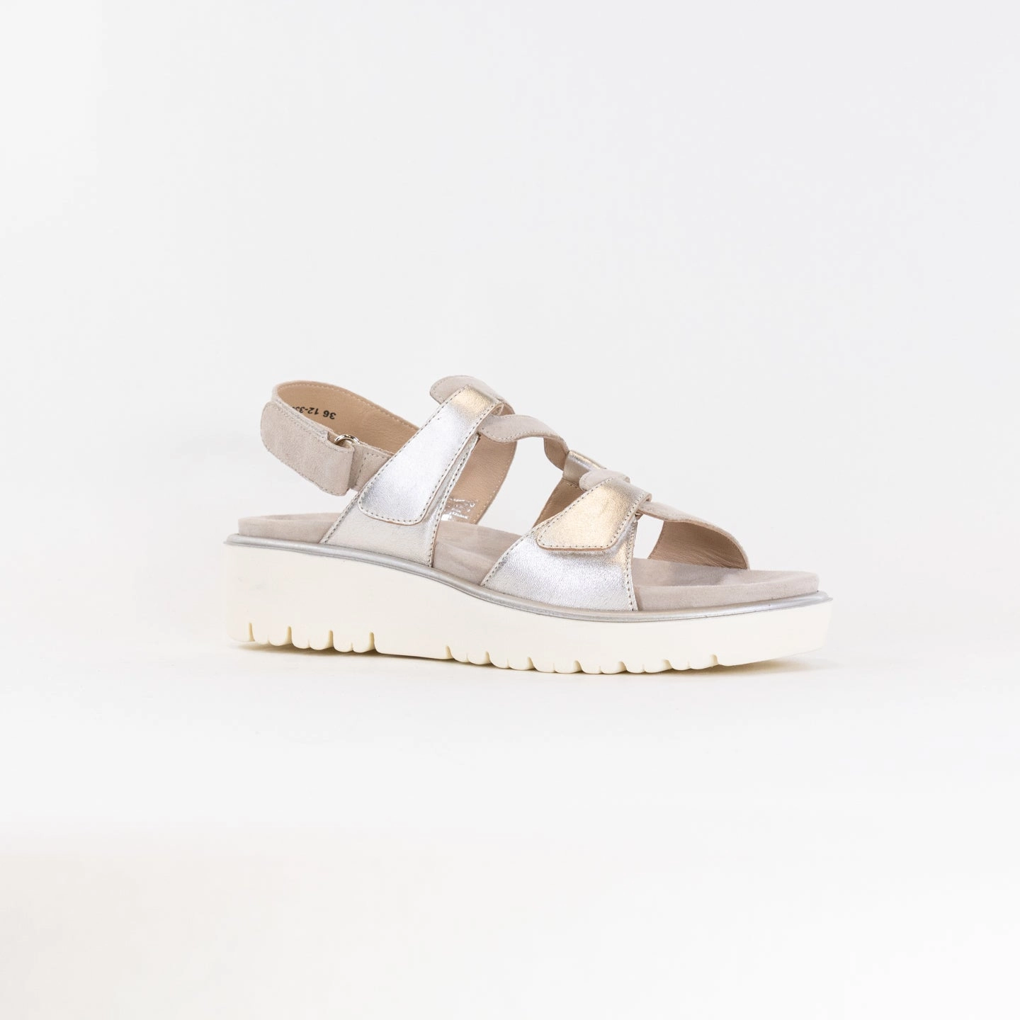 Ara Bayview Sandal (Women's) - Platinum/Sand Open Front