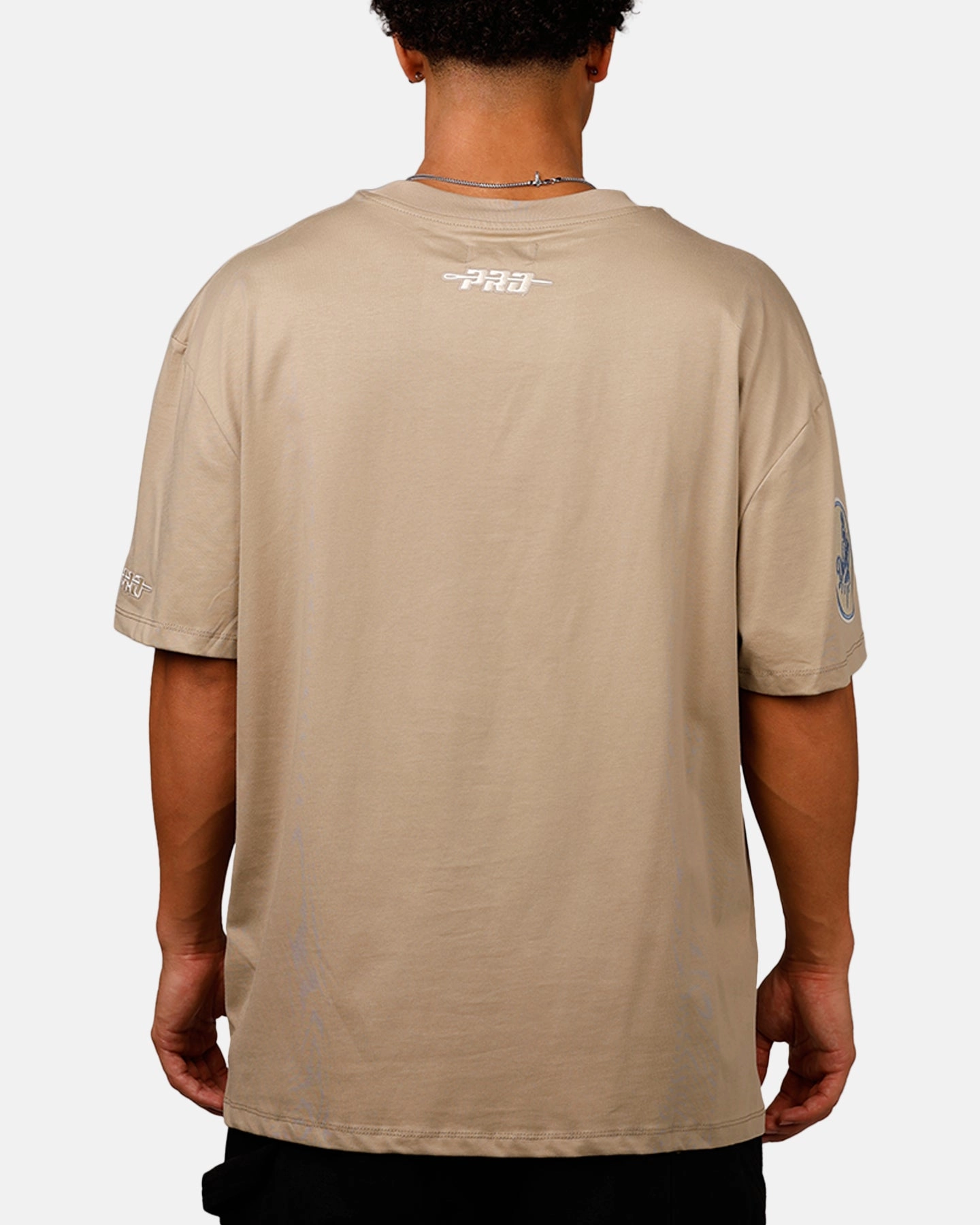 Pro Standard Los Angeles Dodgers 'Dodgers Tapestry' T-Shirt Taupe Elegant Blouse