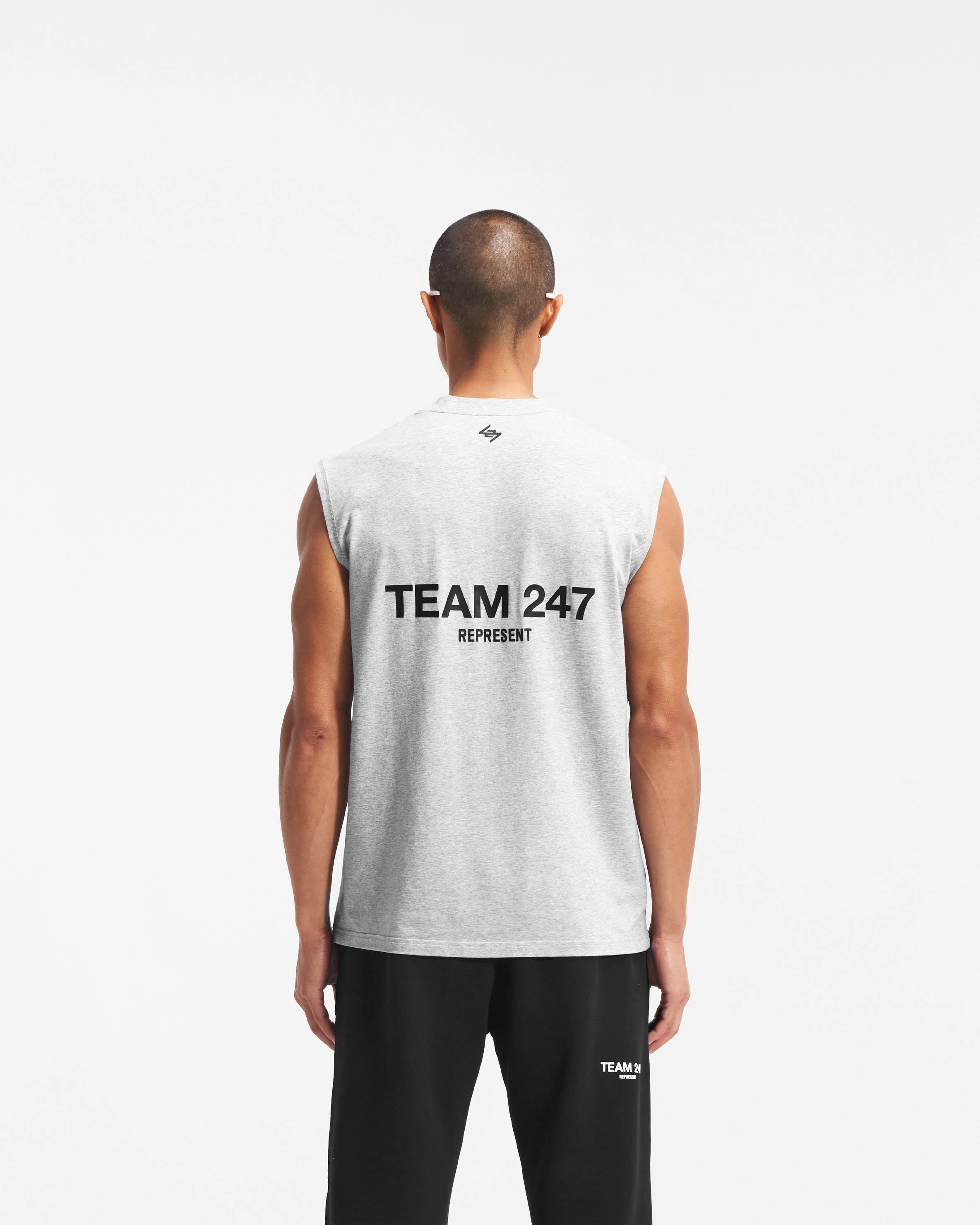 Light Layer Performance Wear Fit Team 247 Oversized Tank - Ash Grey