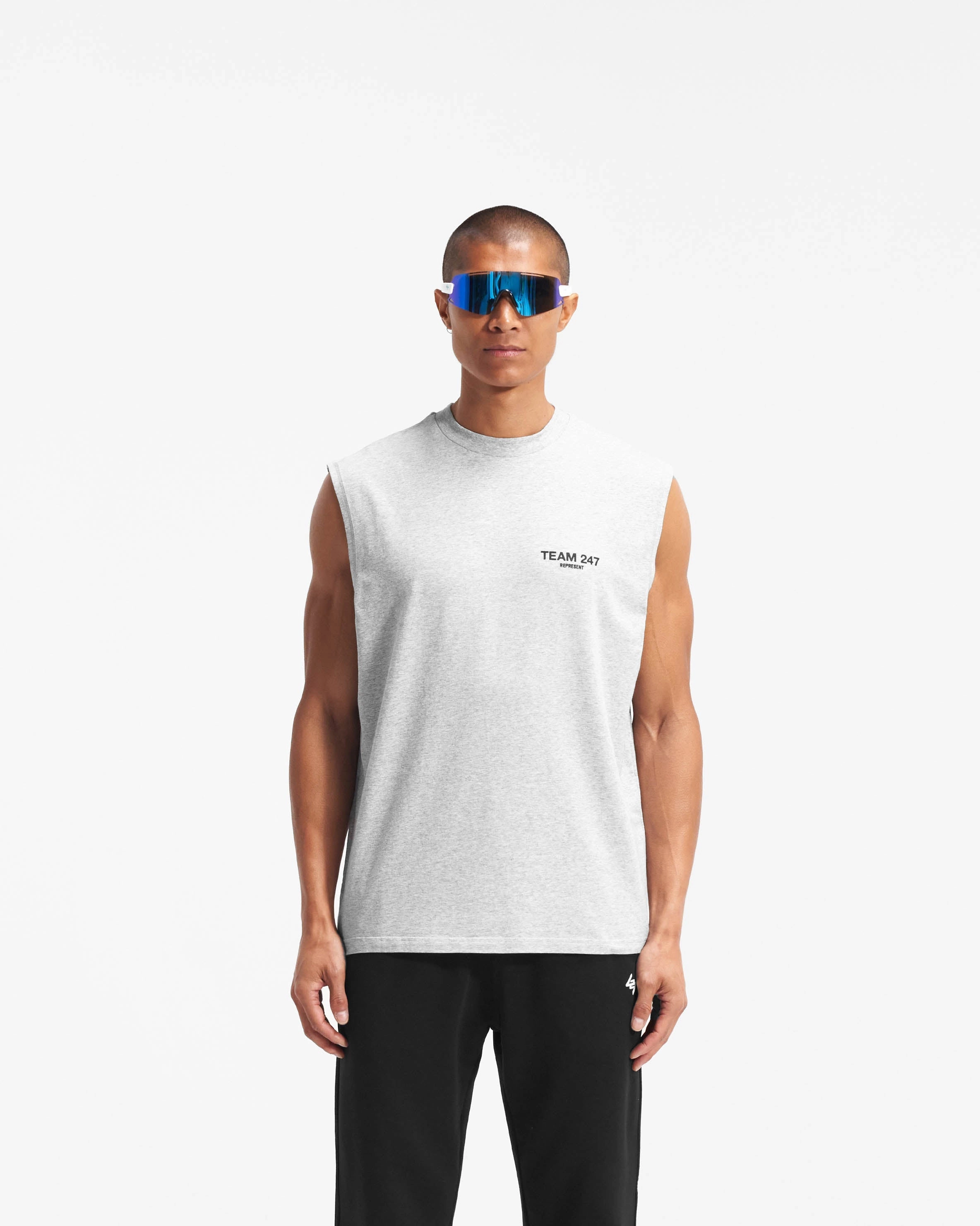 Recommended Performance Stretch Team 247 Oversized Tank - Ash Grey