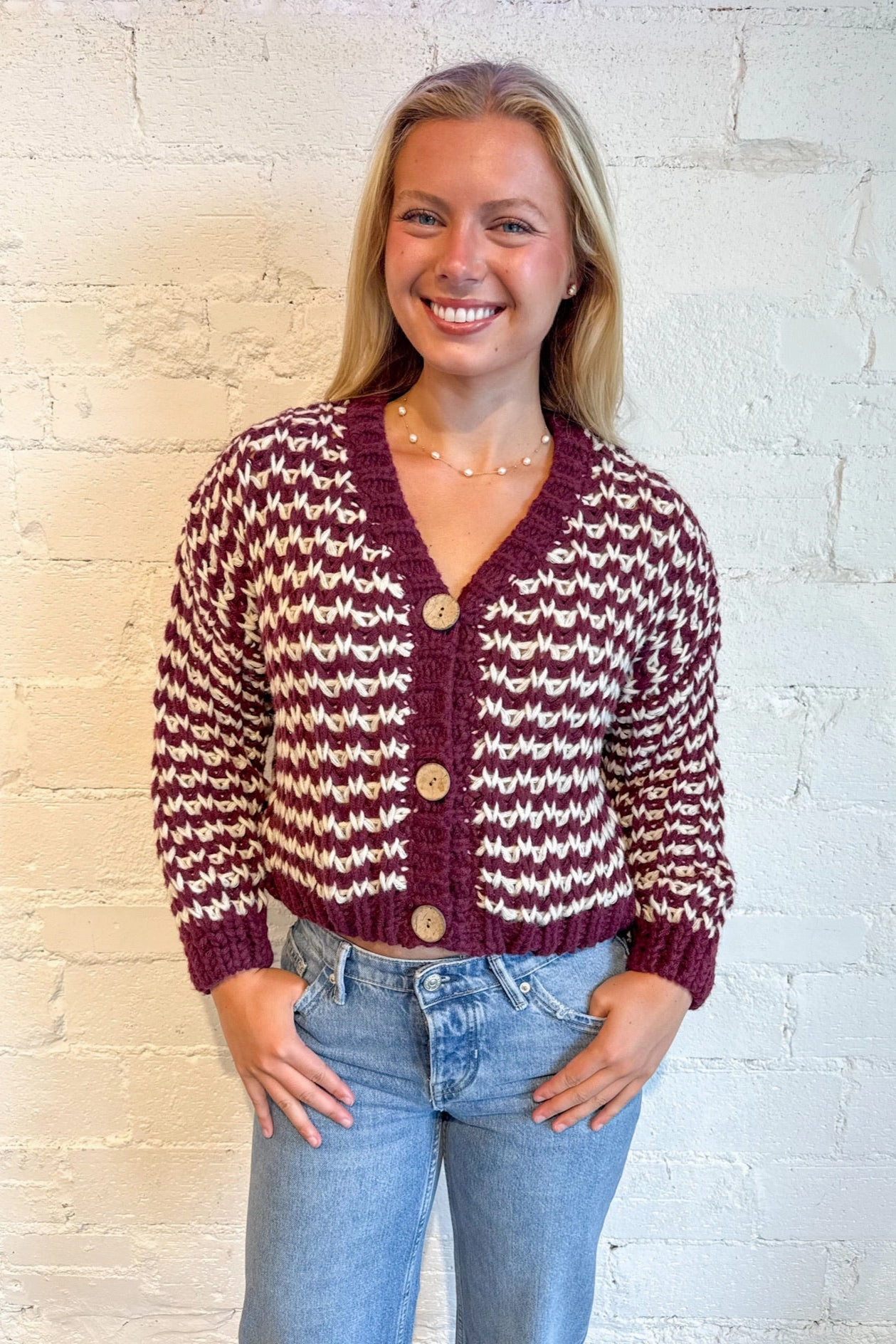Stylish Choice Berry Swirl Sweater