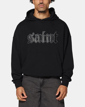 Saint Morta Cambronne Layered Boxy Hoodie Black/Black UltraSoft Lining
