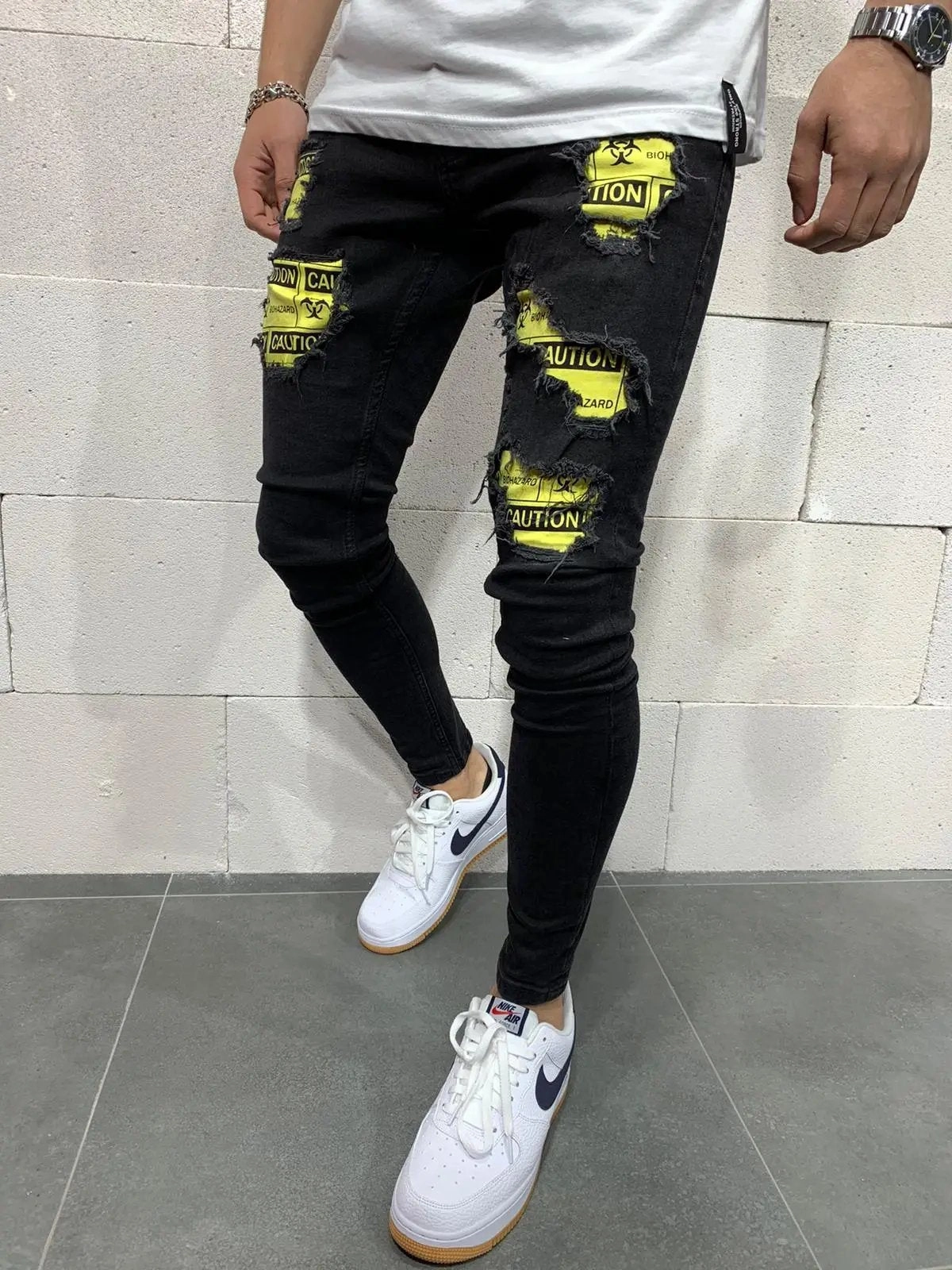 Flexible Waistband Construction Winter Warmth Student Outfit Textured BIOHAZARD X