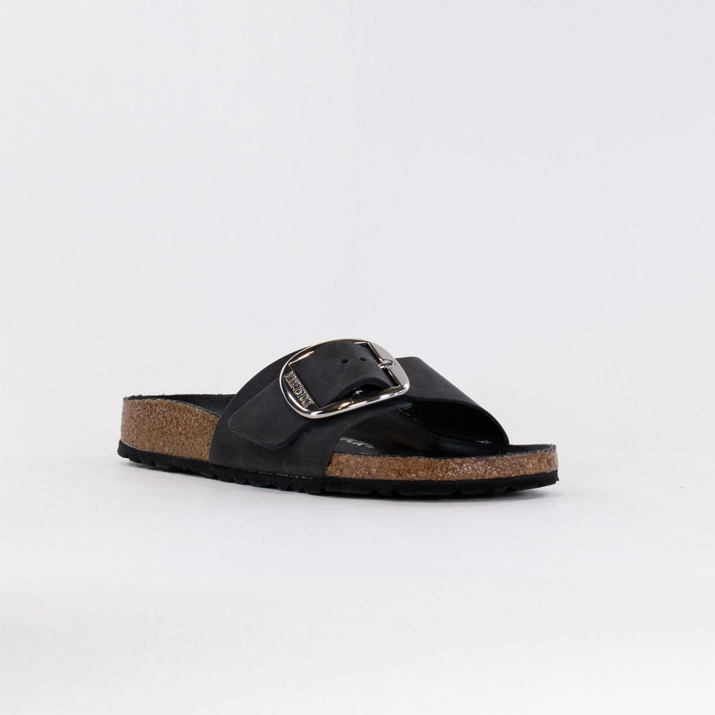 Open Toe Shoes Blown Rubber Birkenstock Madrid Big Buckle (Women's) - Black