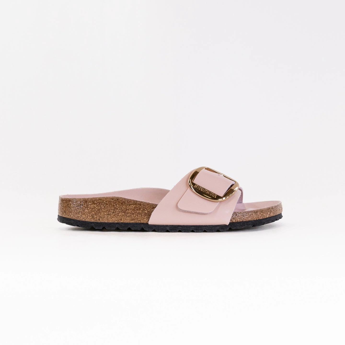 Birkenstock Madrid Big Buckle (Women's) - High Shine Light Rose Cushioned Midsole