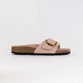 Birkenstock Madrid Big Buckle (Women's) - High Shine New Beige Eco-Friendly Footwear Sandal Inserts